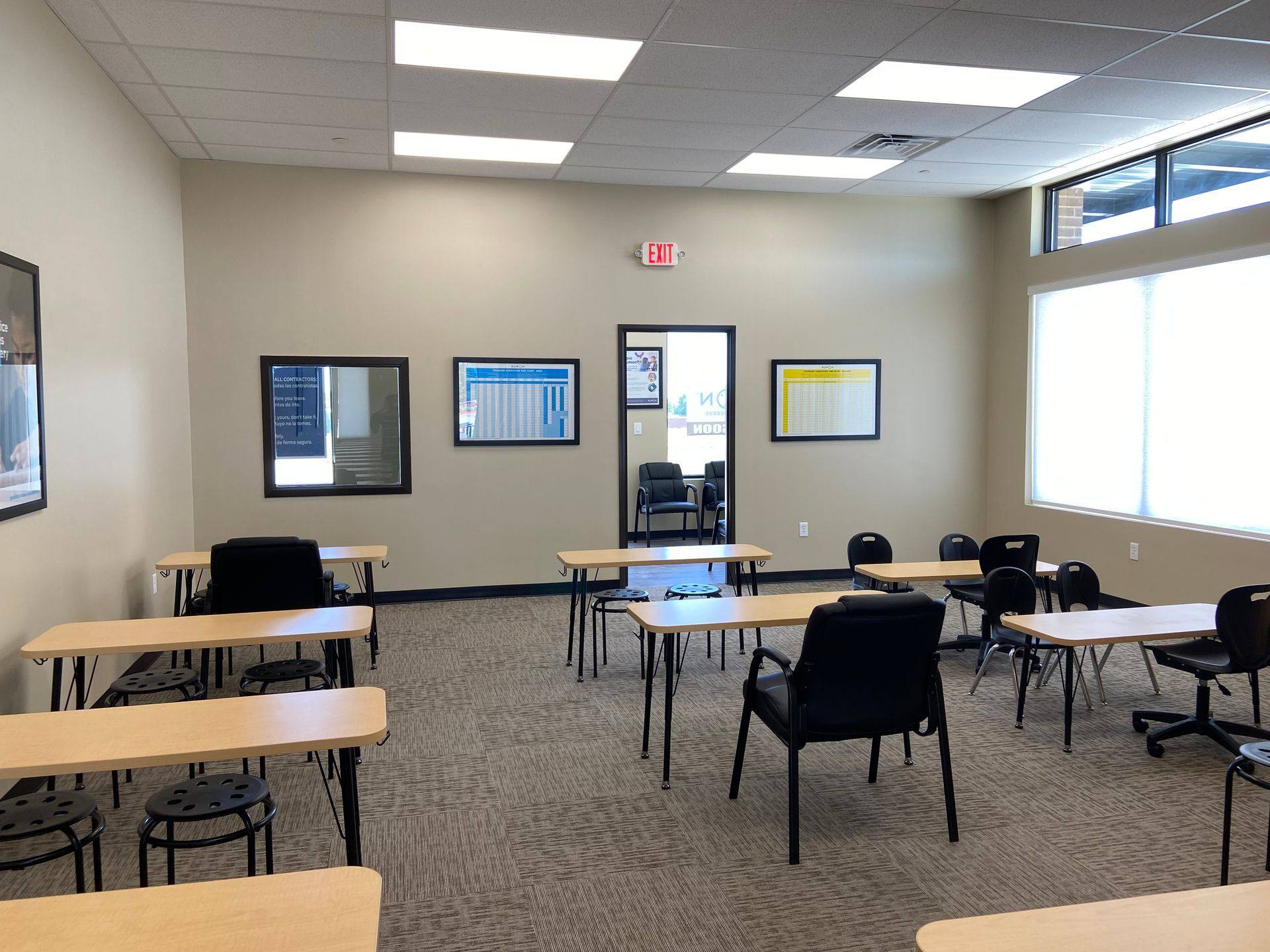 After: another view of the finished Kumon Learning Center in Celina, TX
