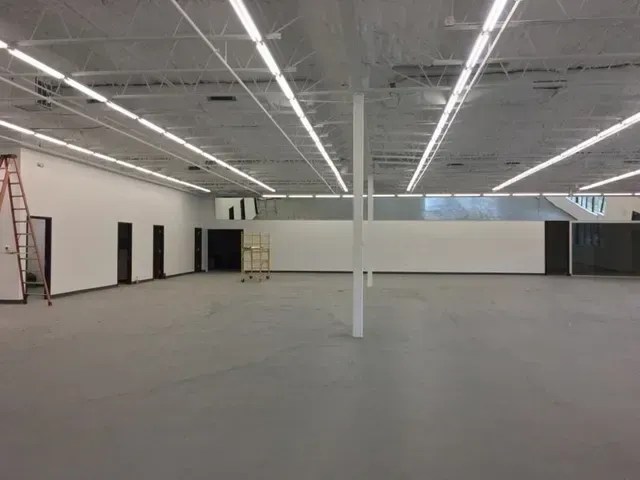 After: the finished 10,000-square-foot beauty supply store renovated by NorthStar Commercial Interiors