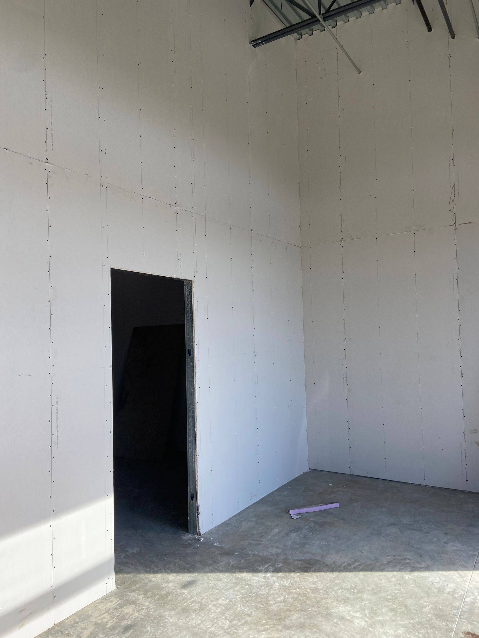 Further progress on the Professional Black Belt Academy shell-space finish-out in Melissa, TX