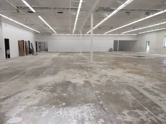 During: further work on the beauty supply store gut renovation