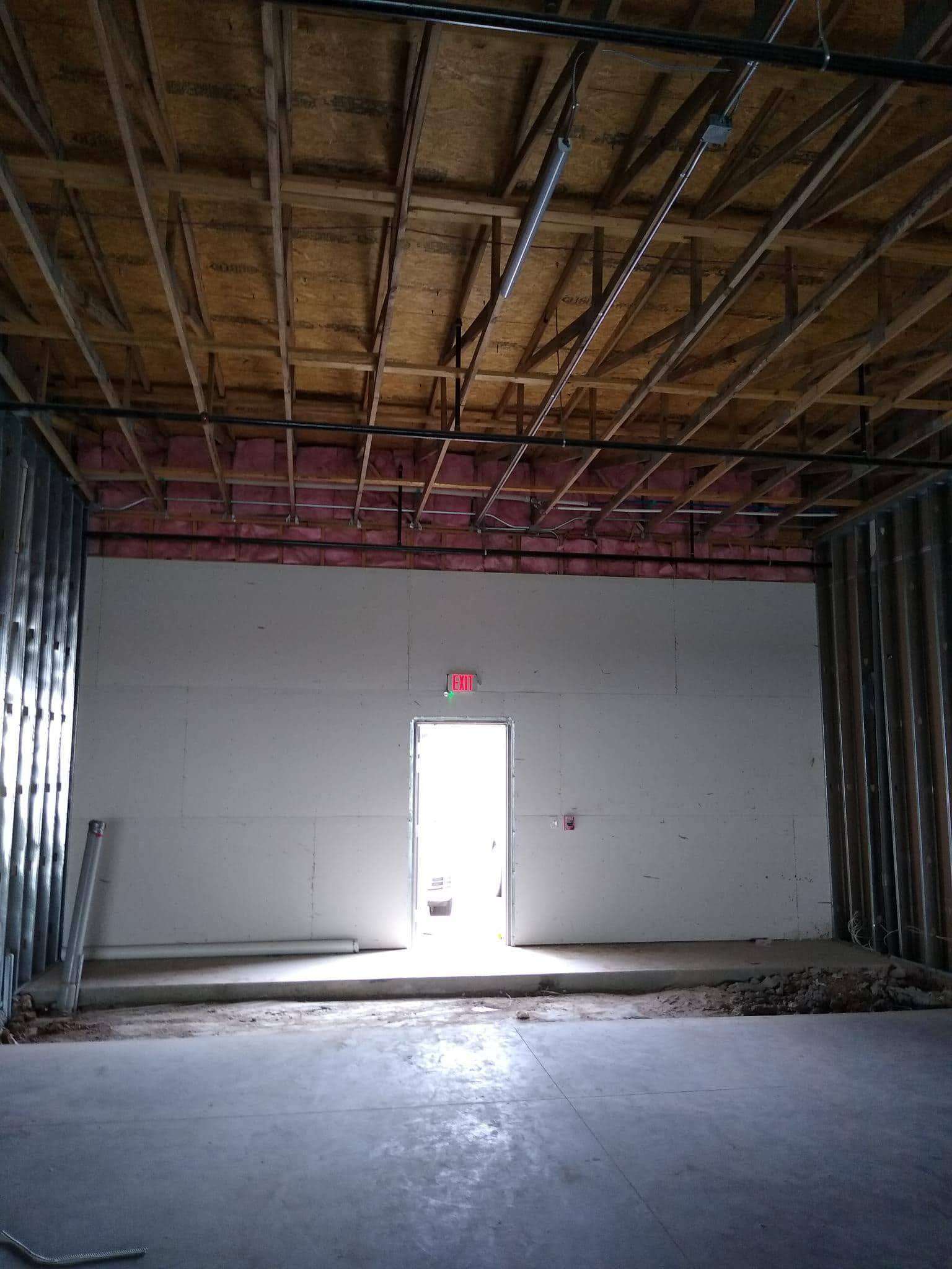 A phase of the Edward Jones shell space finish-out in West Frisco, TX