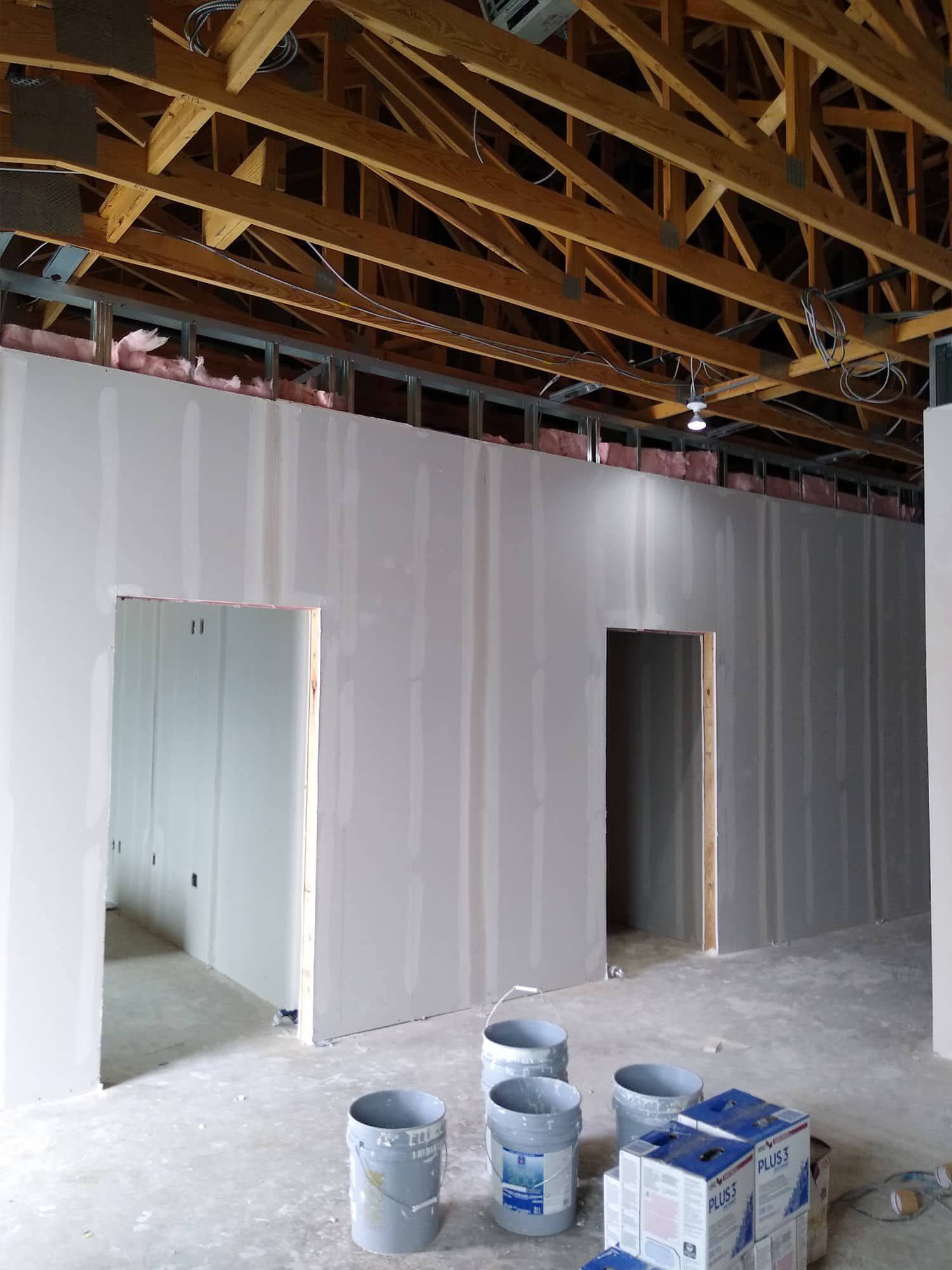 Another phase of the Edward Jones shell space finish-out in West Frisco, TX