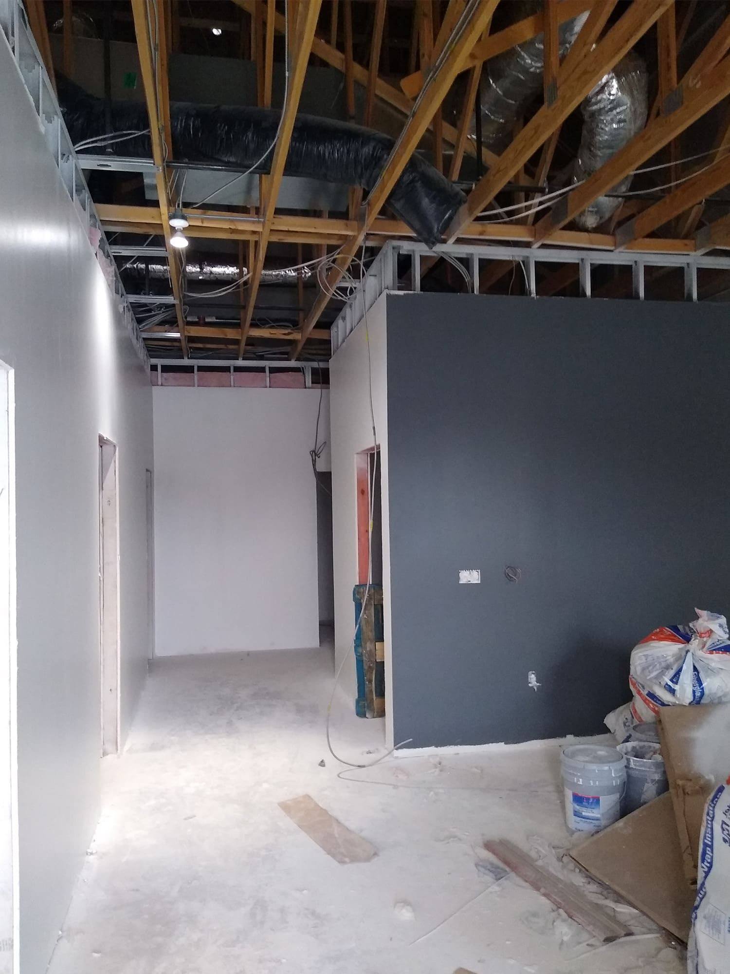 Another phase of the Edward Jones shell space finish-out in West Frisco, TX