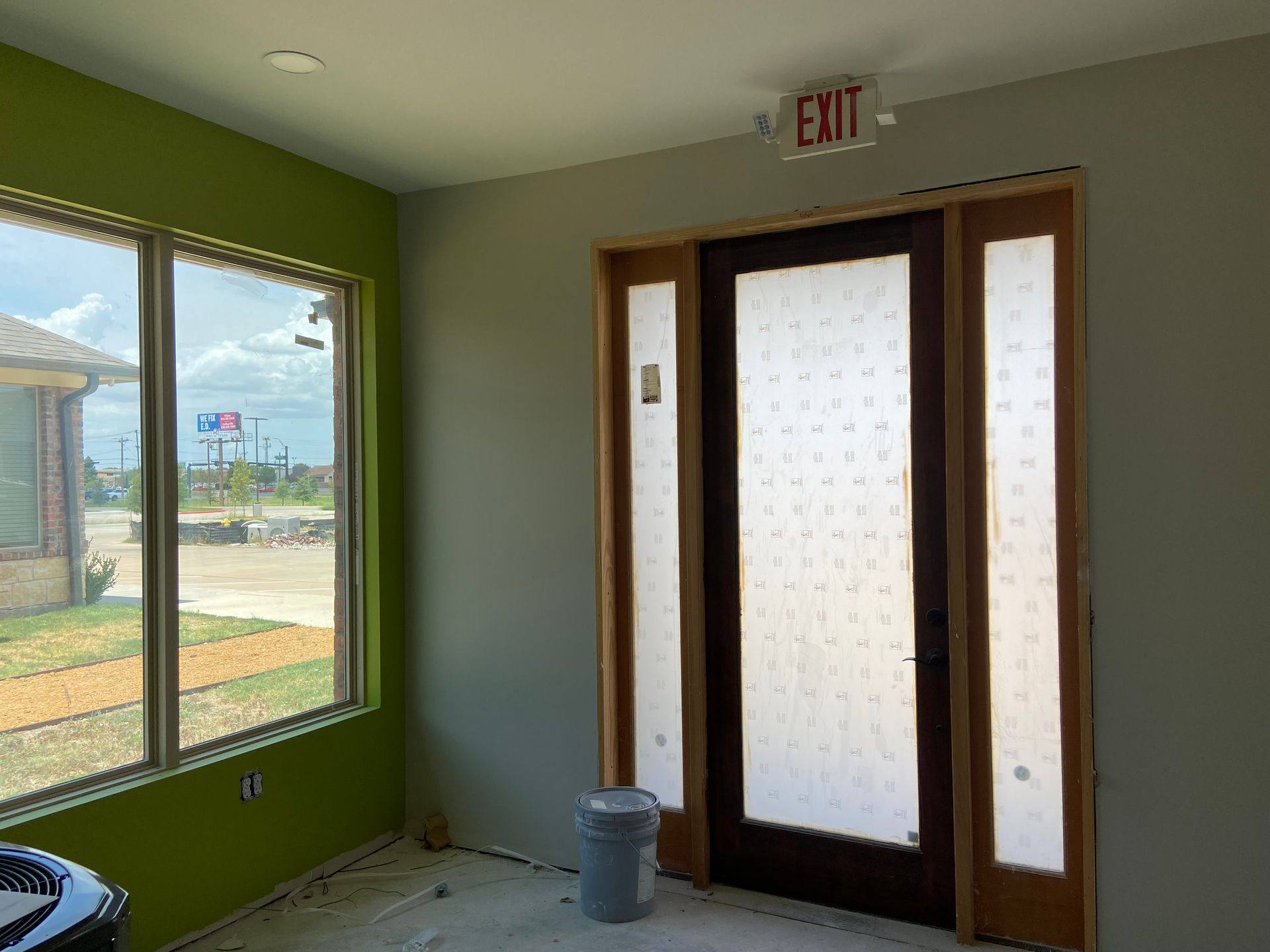A further view of the Vzure Solutions tech office finish-out in Frisco, TX