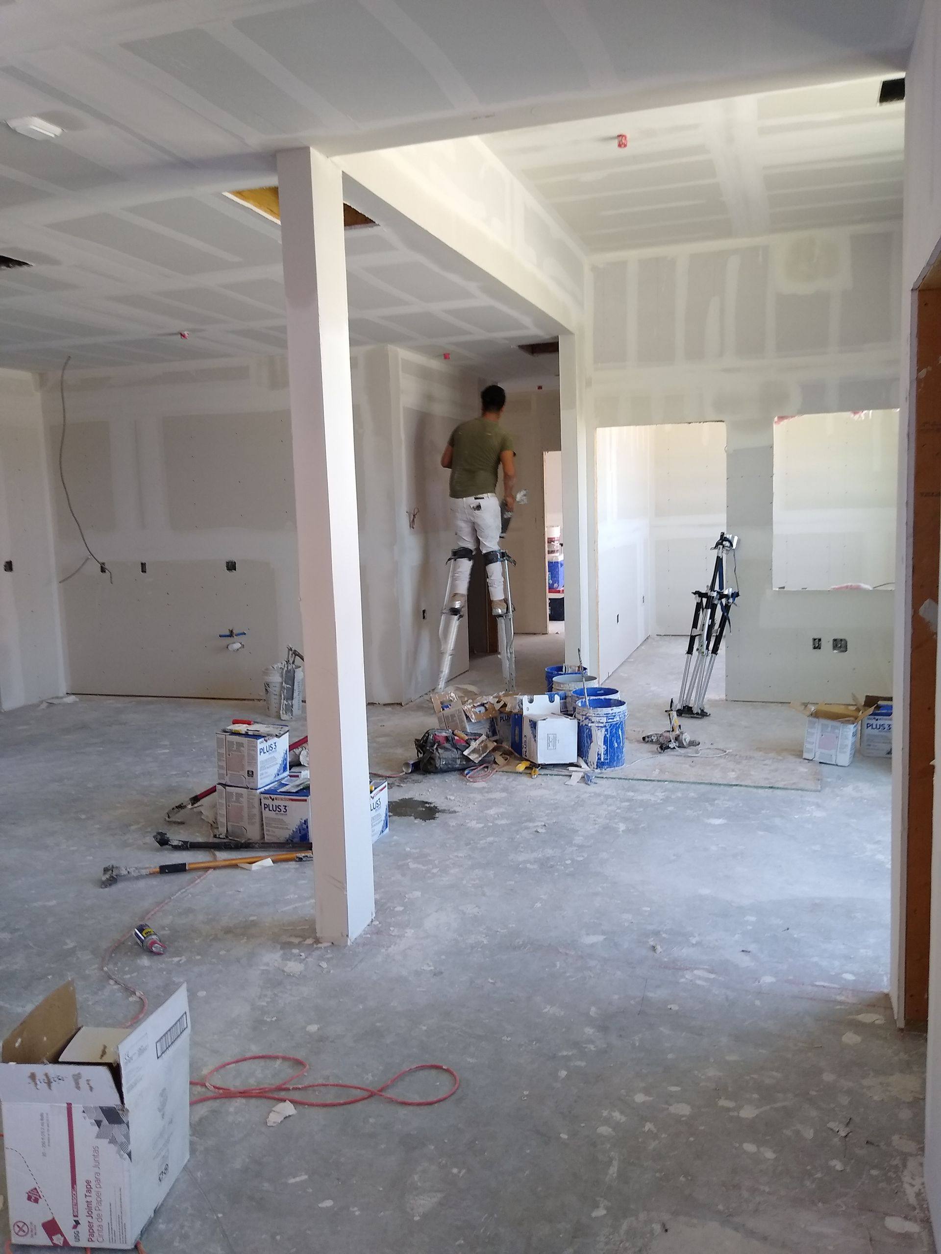 A further view of the Vzure Solutions tech office finish-out in Frisco, TX
