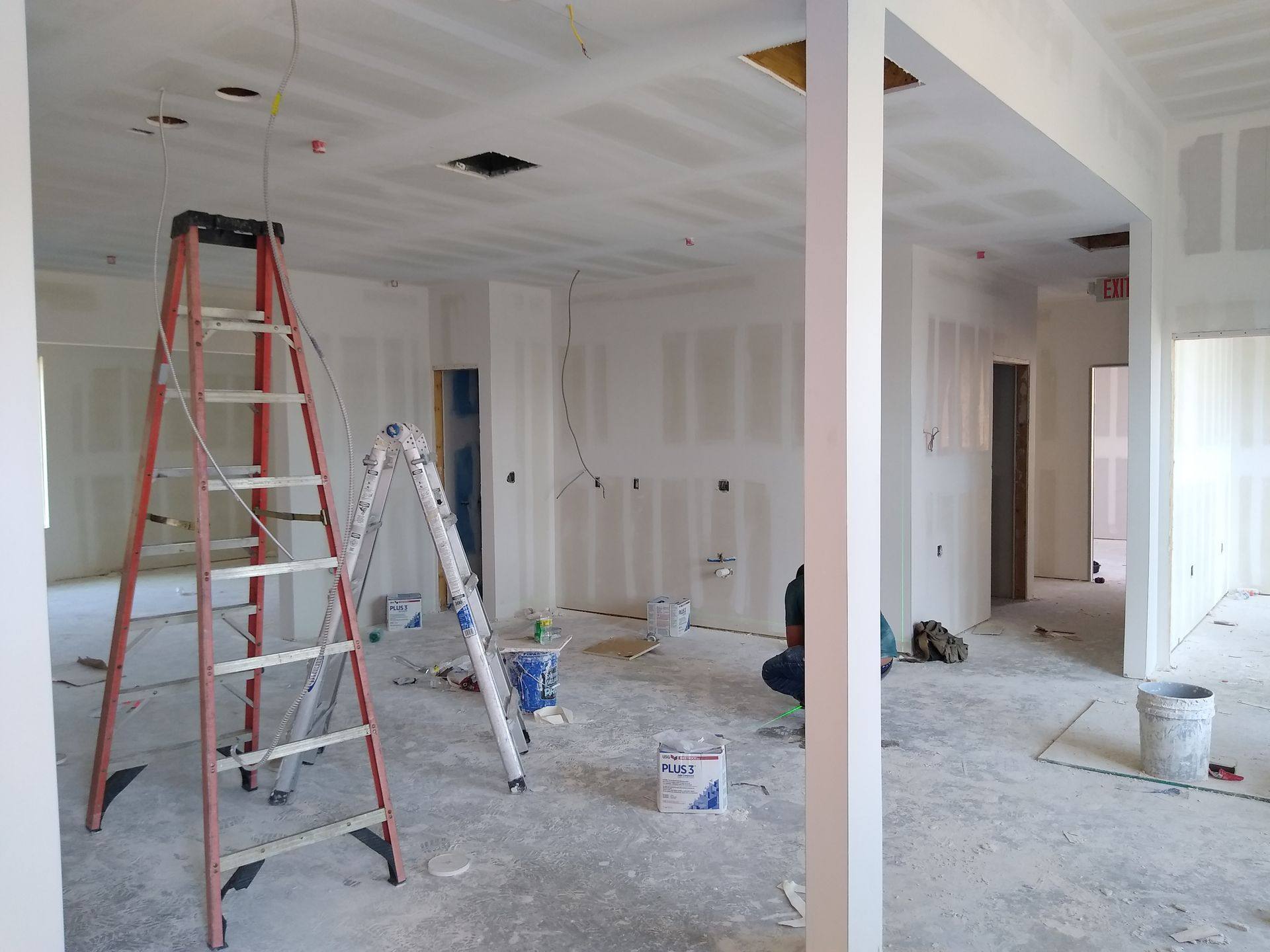 Another view of the Vzure Solutions tech office finish-out in Frisco, TX