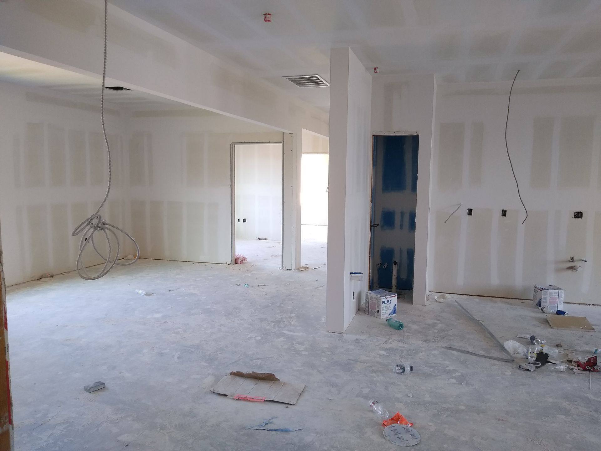 A further view of the Vzure Solutions tech office finish-out in Frisco, TX
