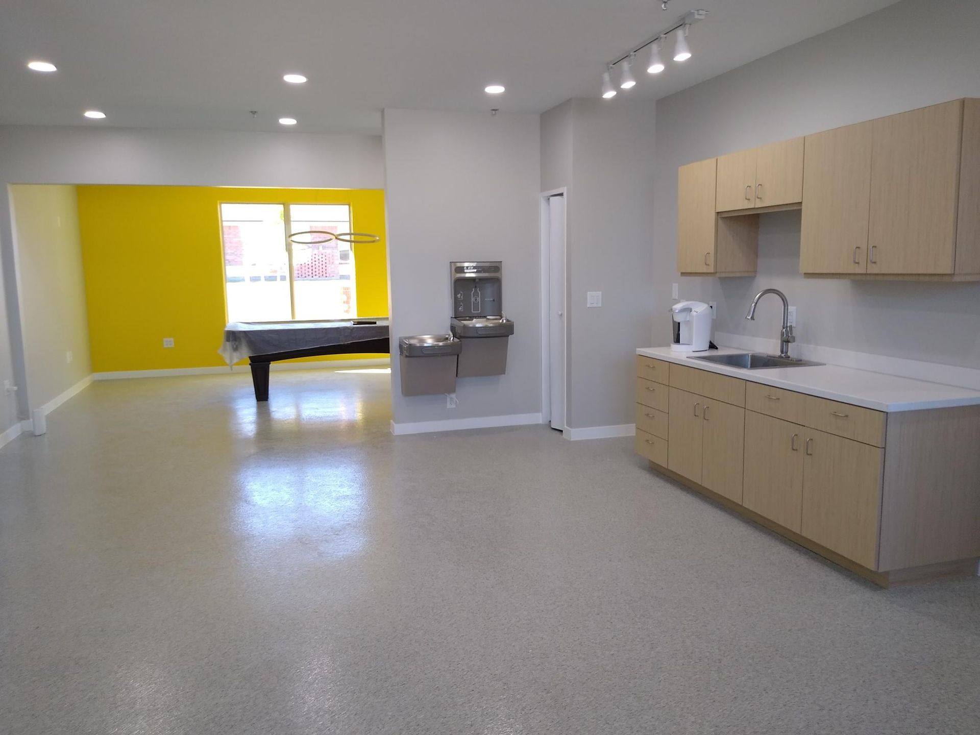 A further view of the Vzure Solutions tech office finish-out in Frisco, TX