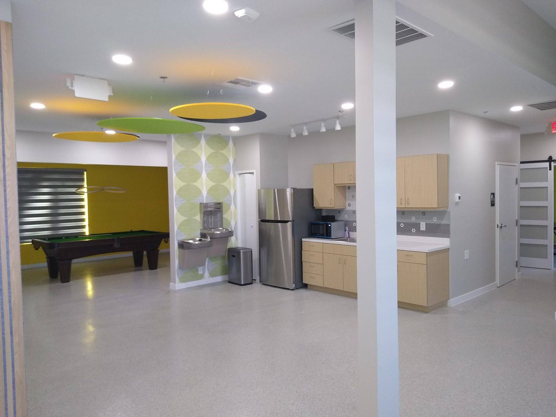 A further view of the Vzure Solutions tech office finish-out in Frisco, TX