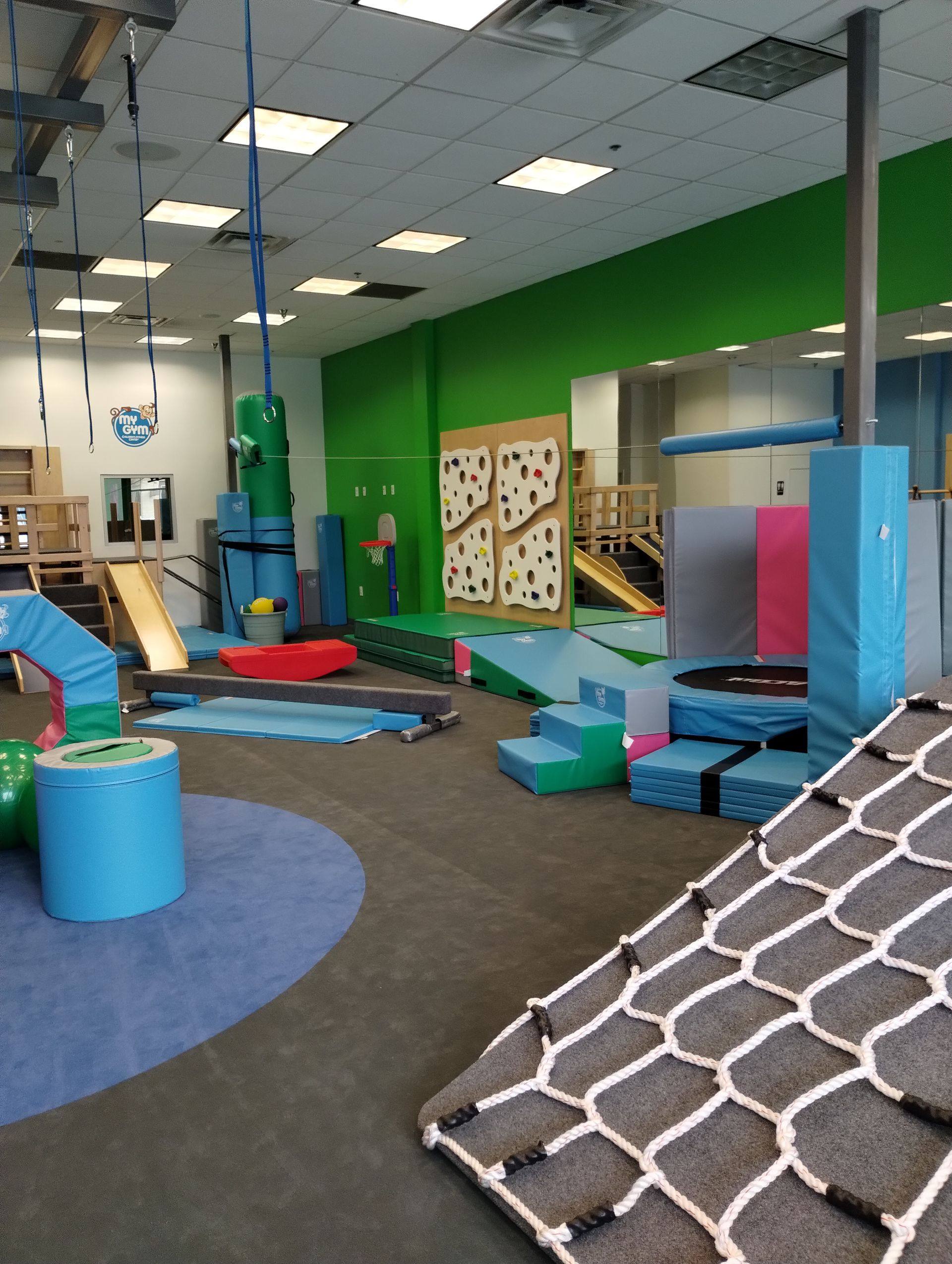 After: a further view of the finished My Gym kids fitness center in Allen, TX