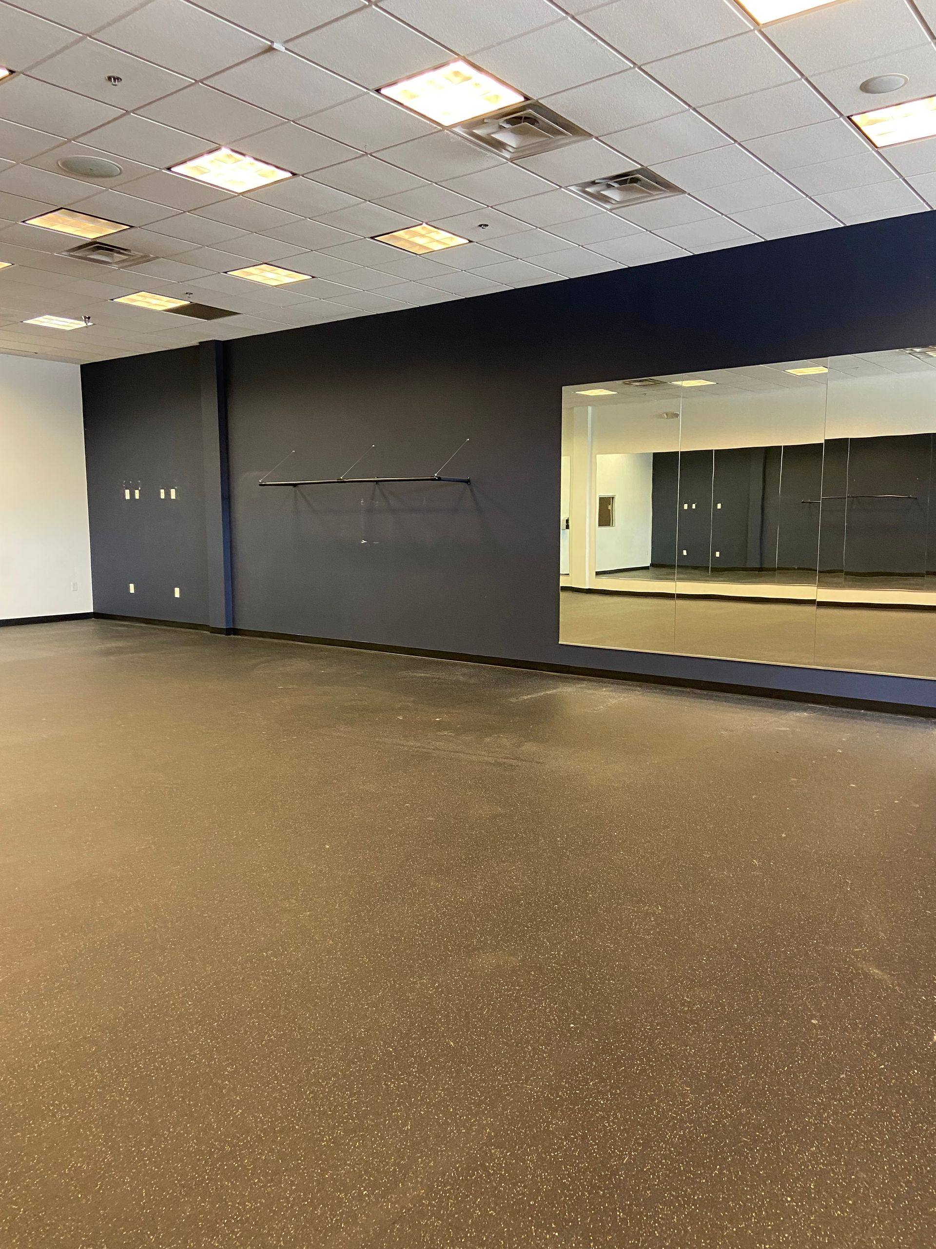 Before demolition: the west side of the suite that became My Gym in Allen, TX