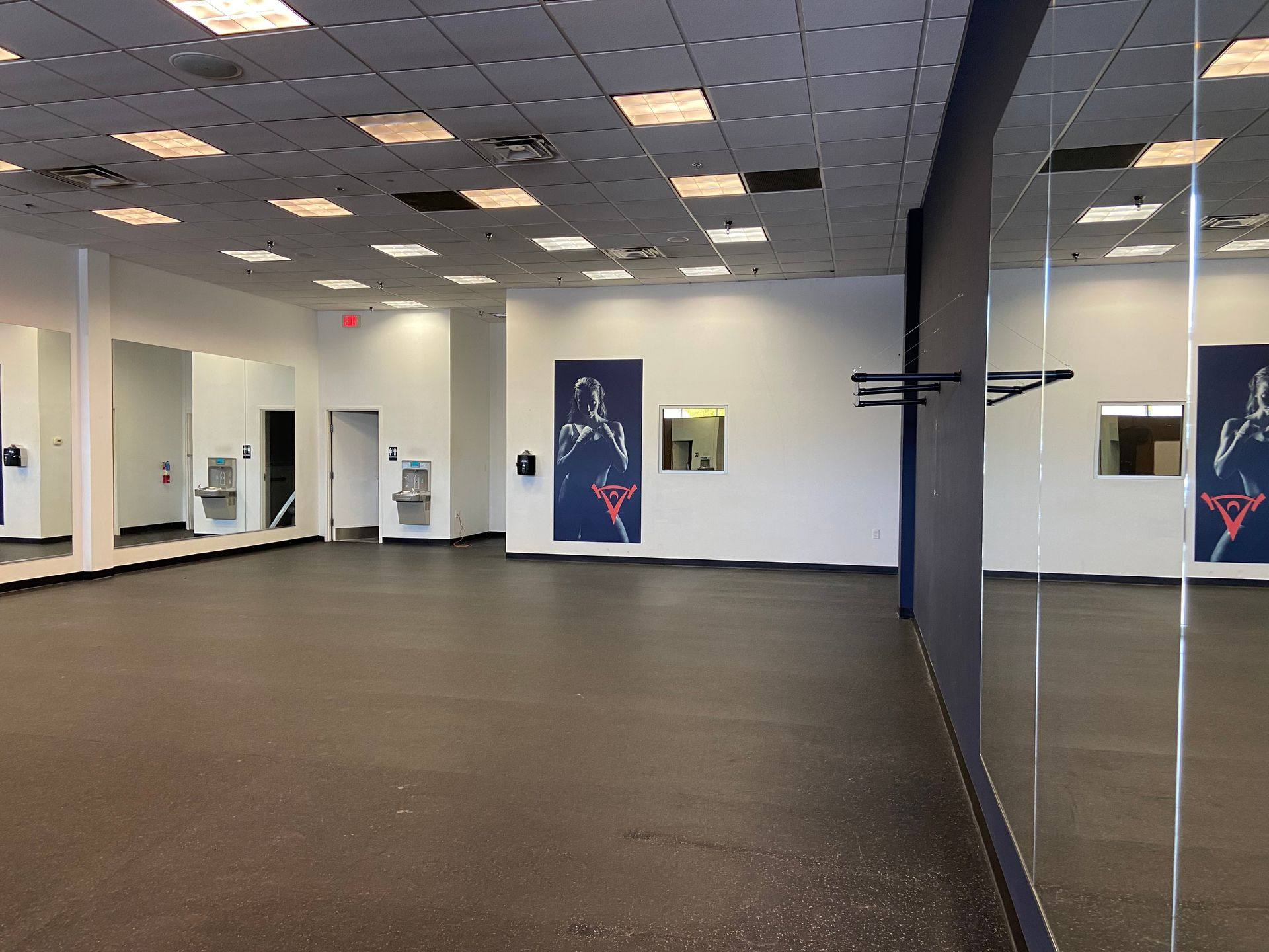 Before demolition: the second-generation suite that became My Gym in Allen, TX