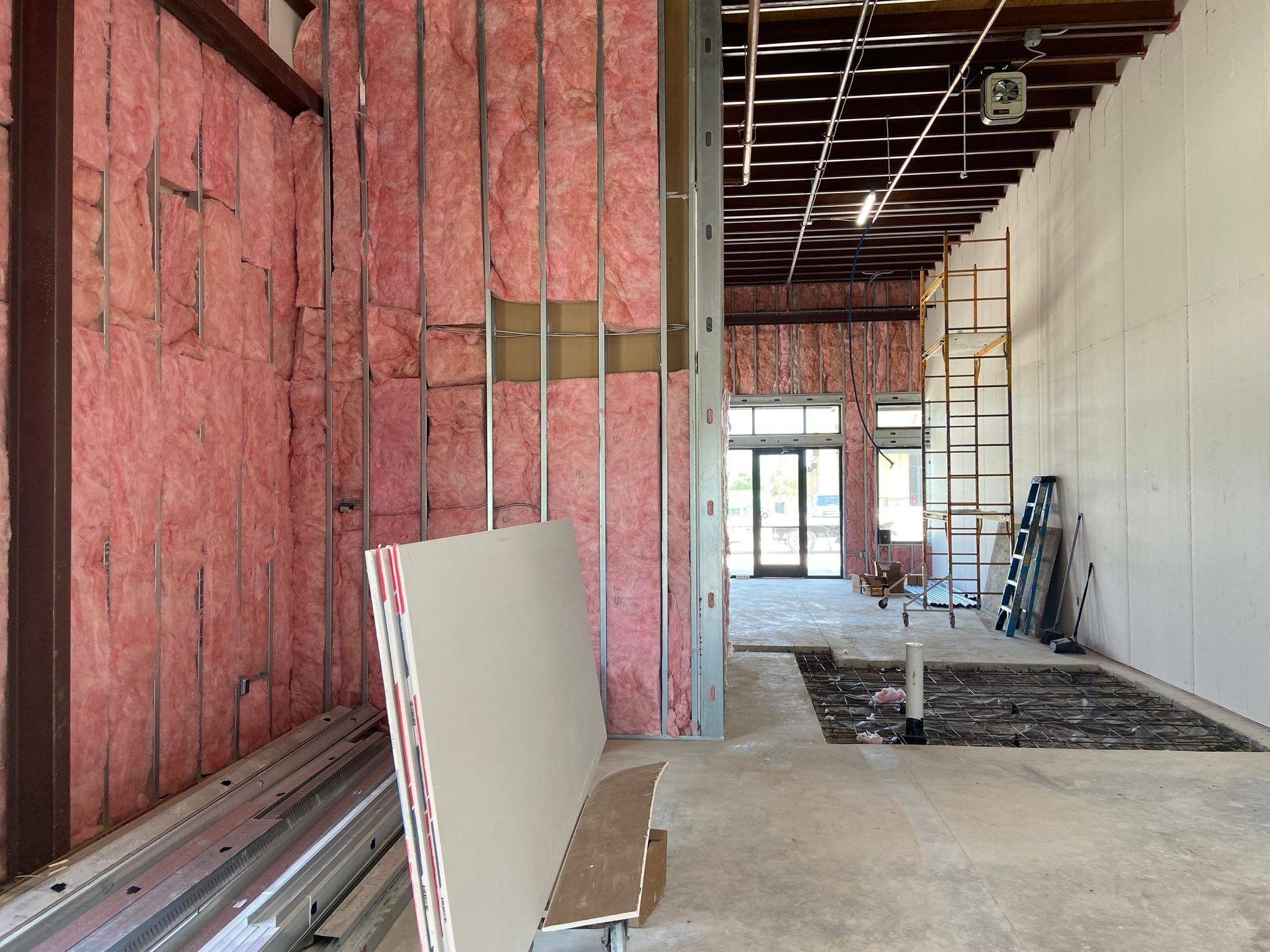 Another view of the Kumon Learning Center shell space finish-out in Celina, TX
