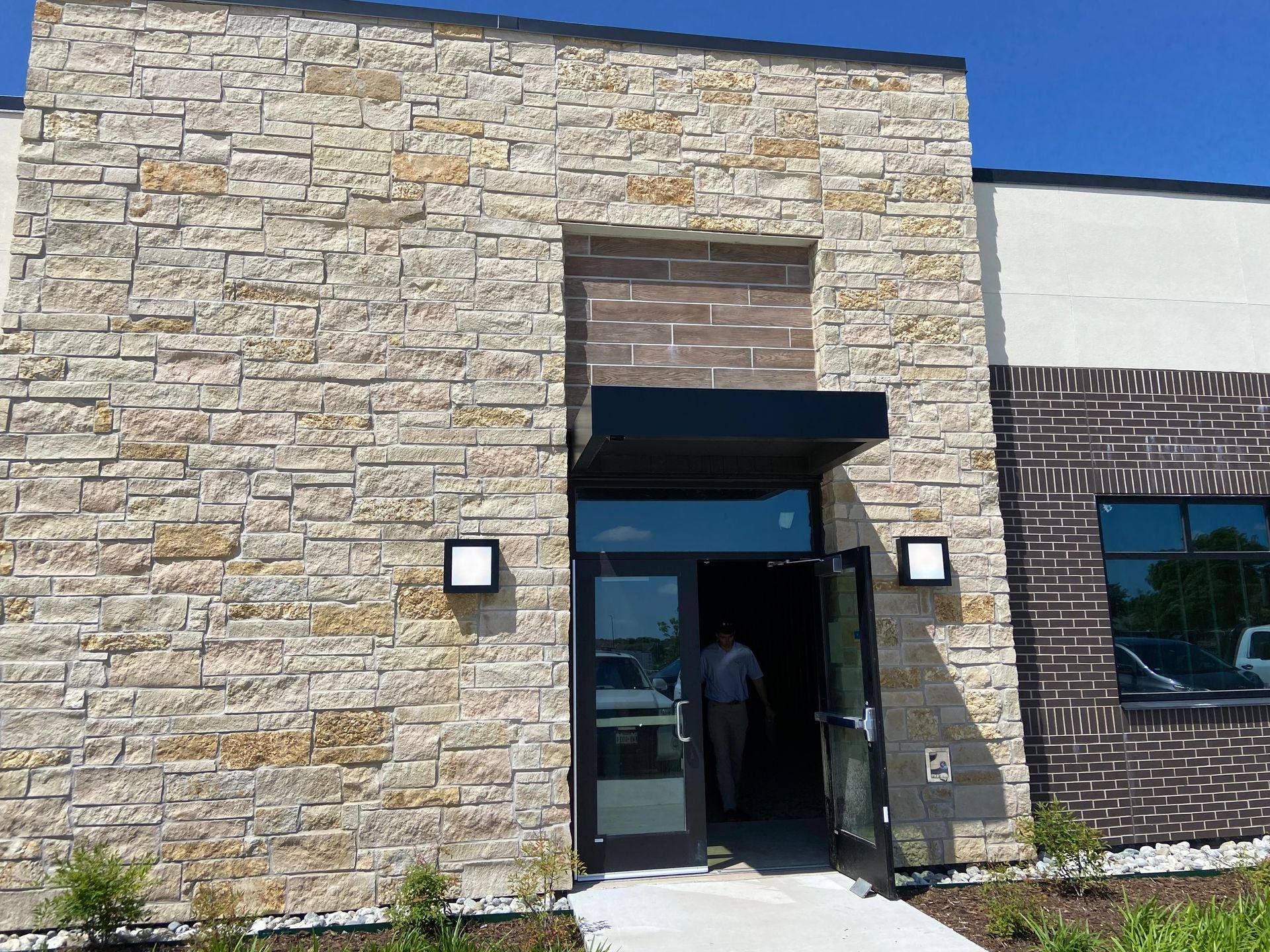 The dirt-floored shell space NorthStar Commercial Interiors built out into the Kumon Learning Center in Melissa, TX