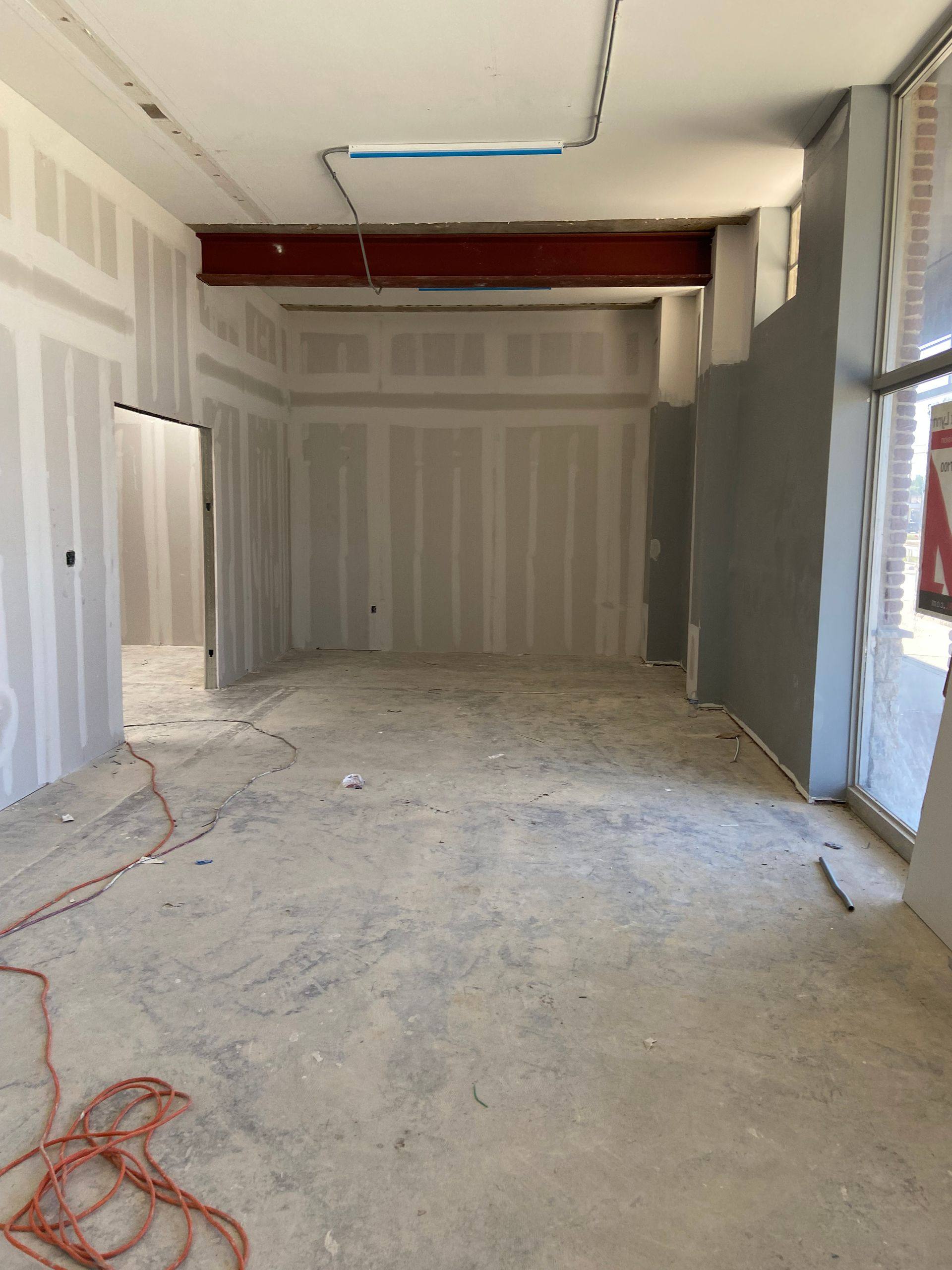 A further view of the Professional Black Belt Academy remodel in Princeton, TX