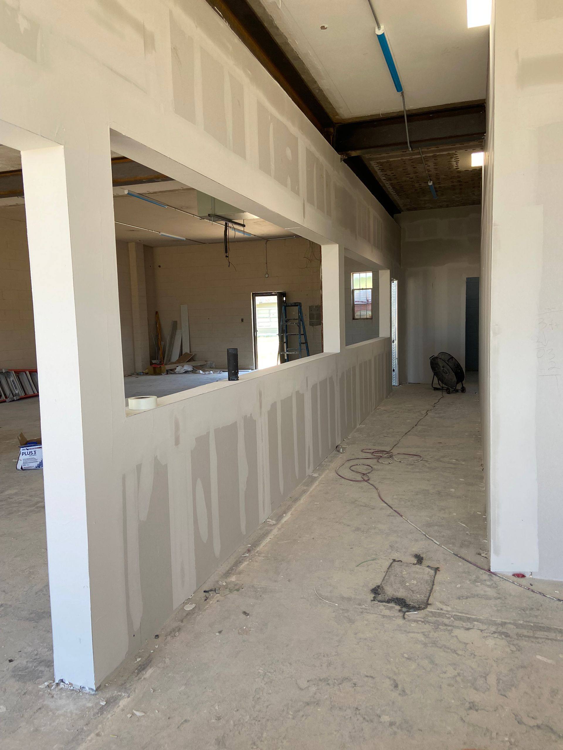 Another view of the Professional Black Belt Academy remodel in Princeton, TX