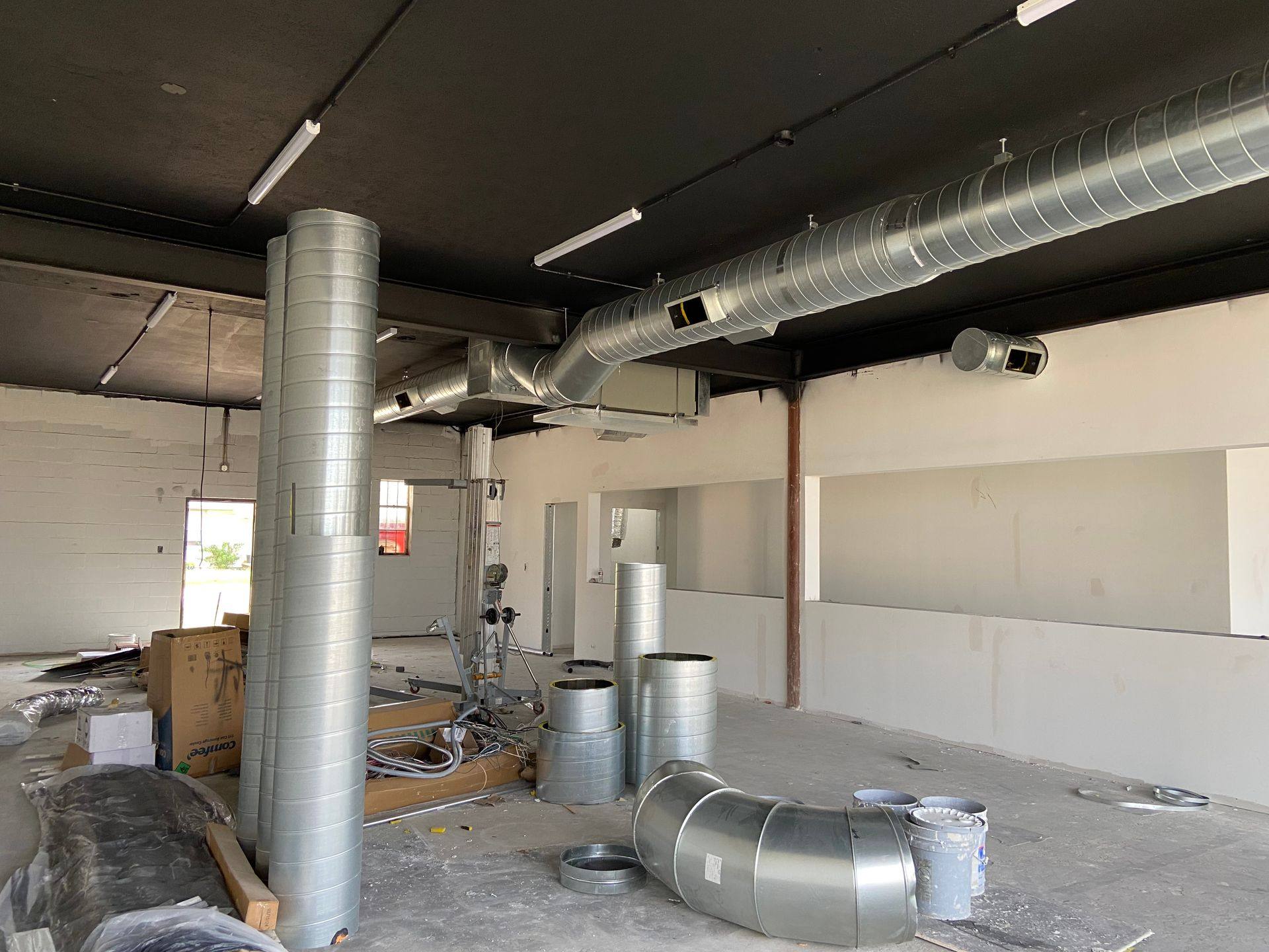 A further view of the Professional Black Belt Academy remodel in Princeton, TX