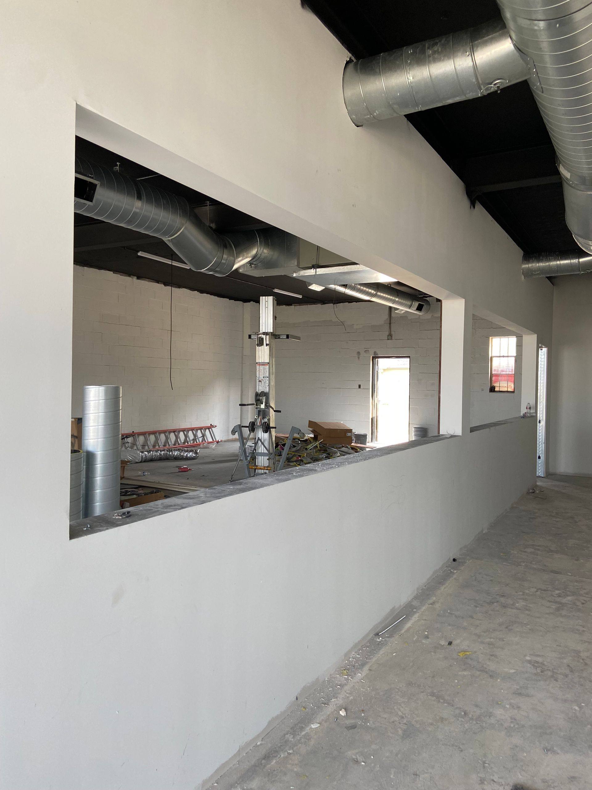 A further view of the Professional Black Belt Academy remodel in Princeton, TX