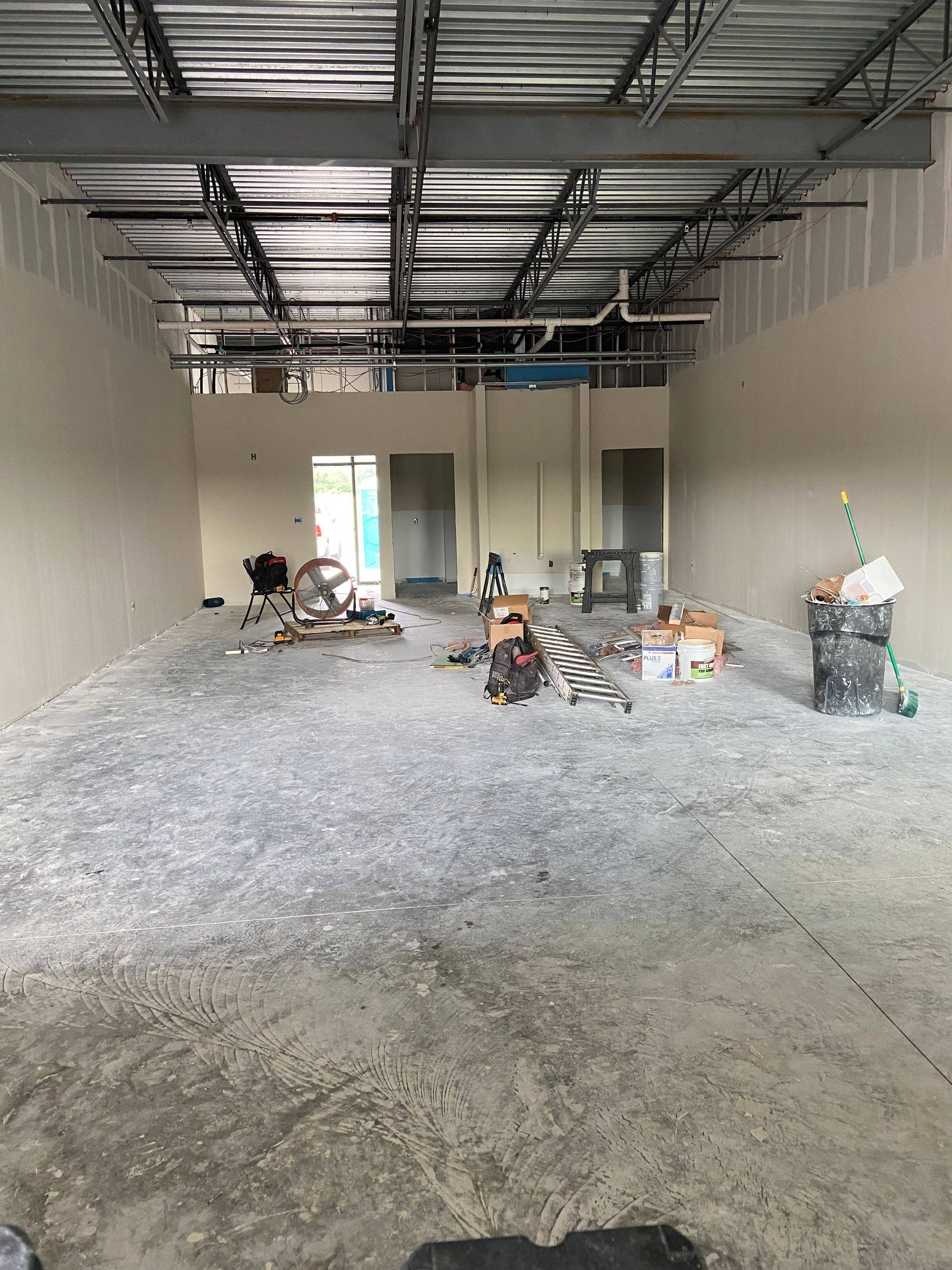 A further view of the Kumon Learning Center build-out in Melissa, TX