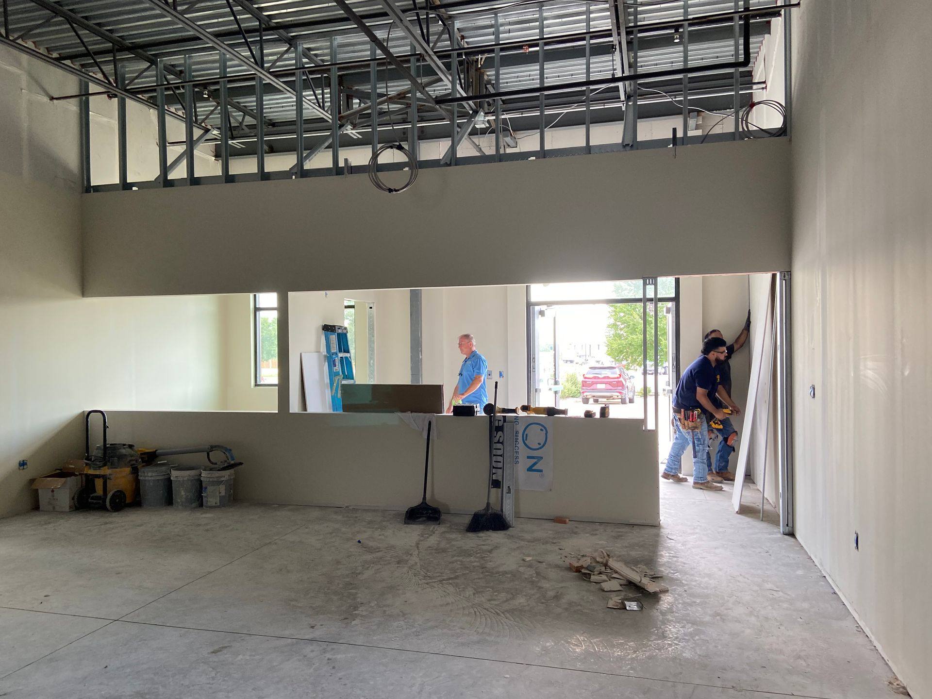 Another view of the Kumon Learning Center build-out in Melissa, TX
