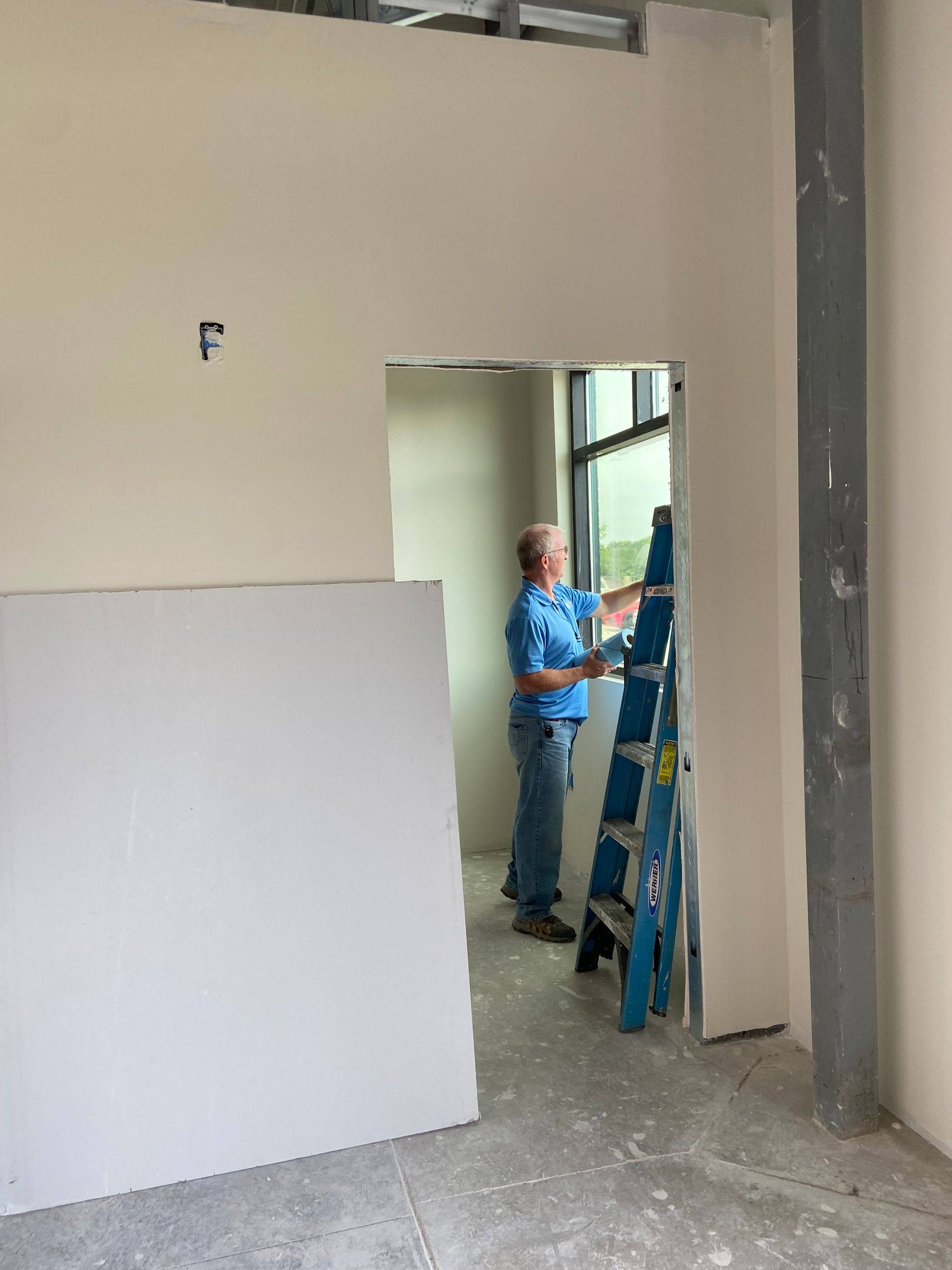 A further view of the Kumon Learning Center build-out in Melissa, TX