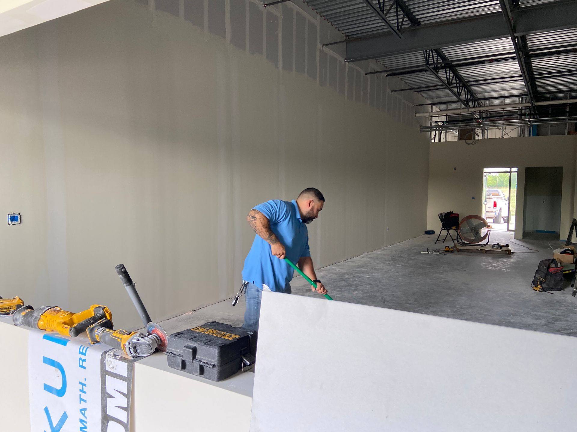 A further view of the Kumon Learning Center build-out in Melissa, TX