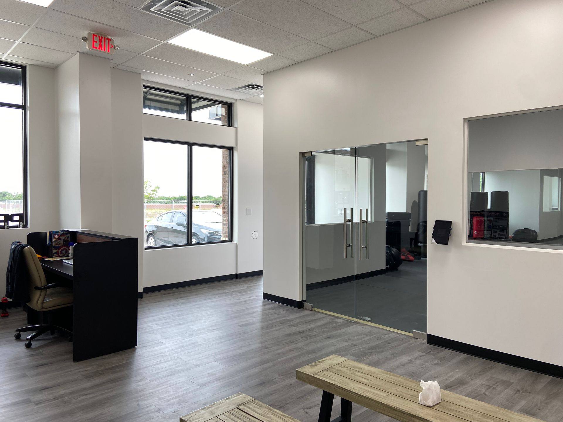 Another view of the finished Professional Black Belt Academy in Celina, TX