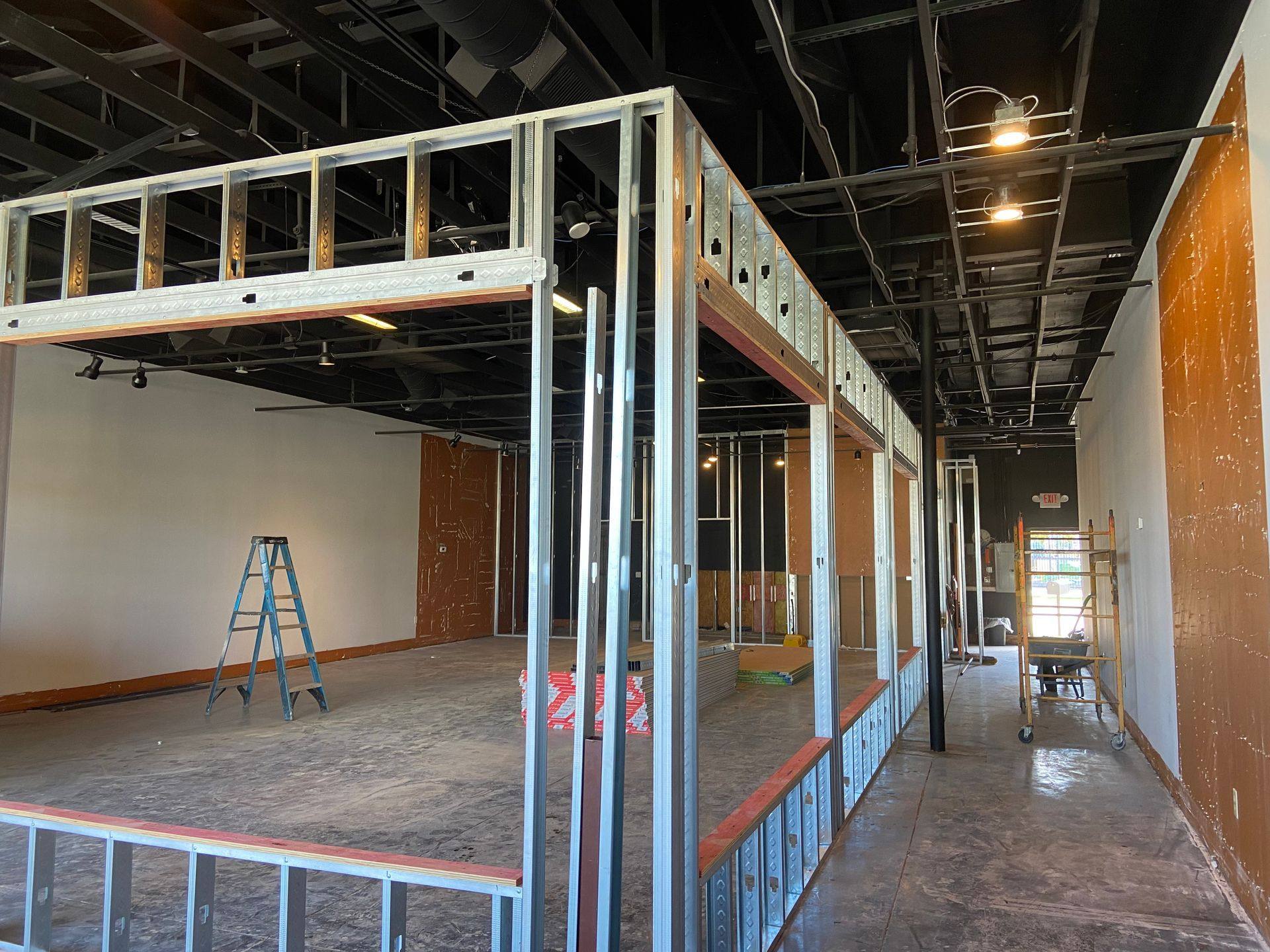 A further view of the retail space NorthStar Commercial Interiors remodeled into Kids United in Plano, TX