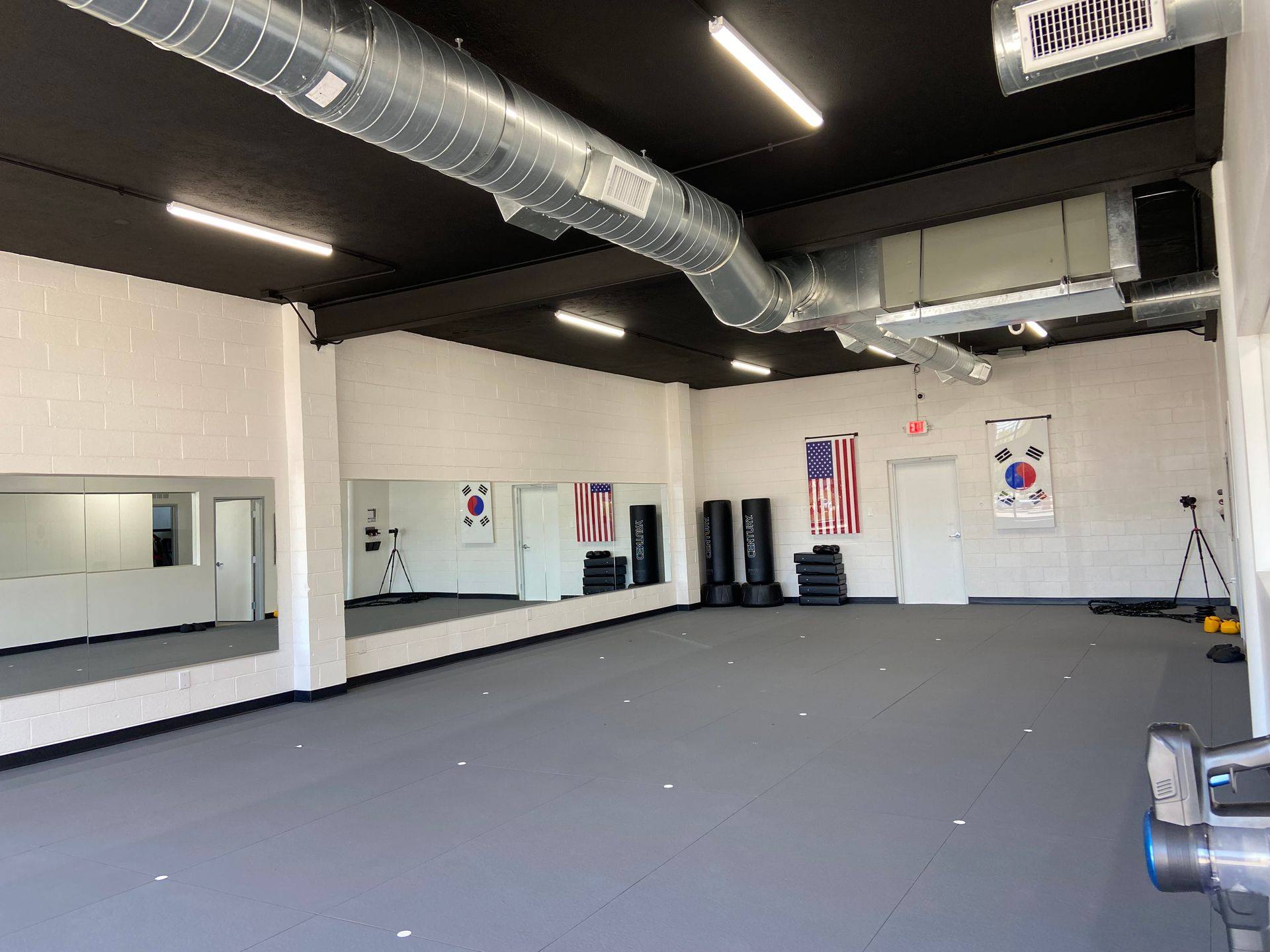 A further view of the Professional Black Belt Academy remodel in Princeton, TX