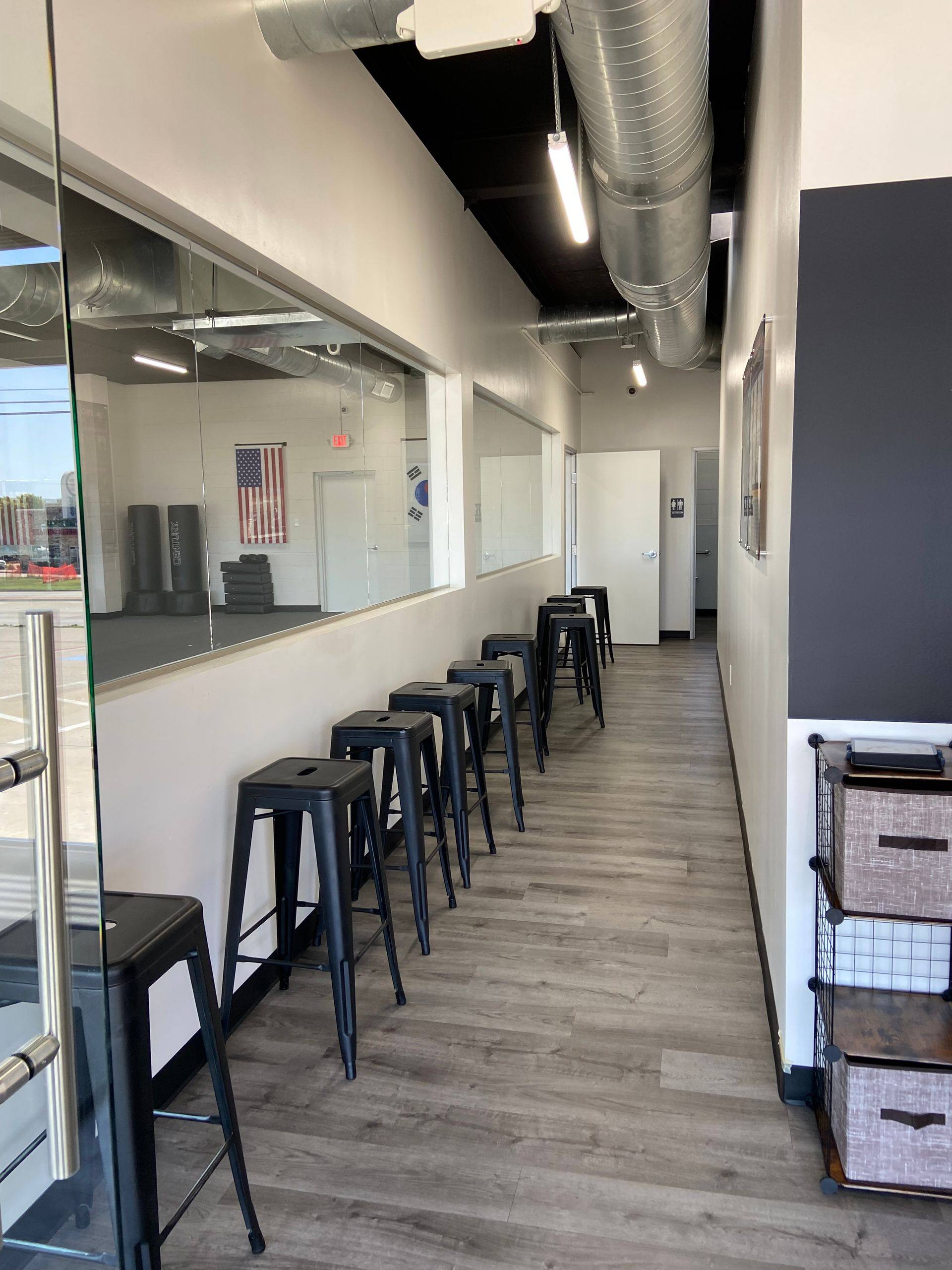 Another view of the Professional Black Belt Academy remodel in Princeton, TX