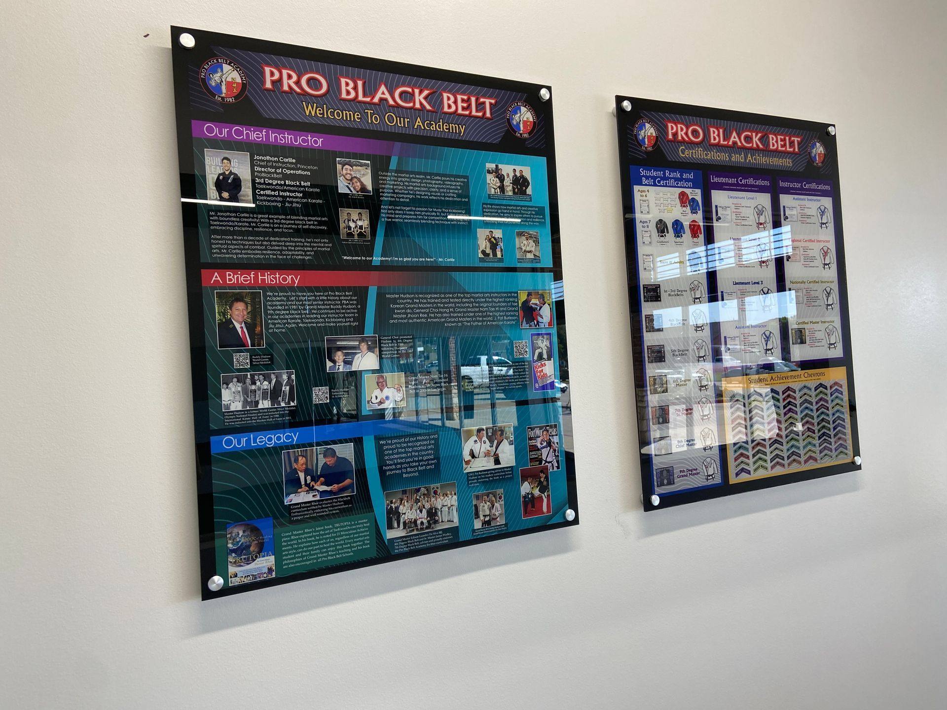 A further view of the Professional Black Belt Academy remodel in Princeton, TX