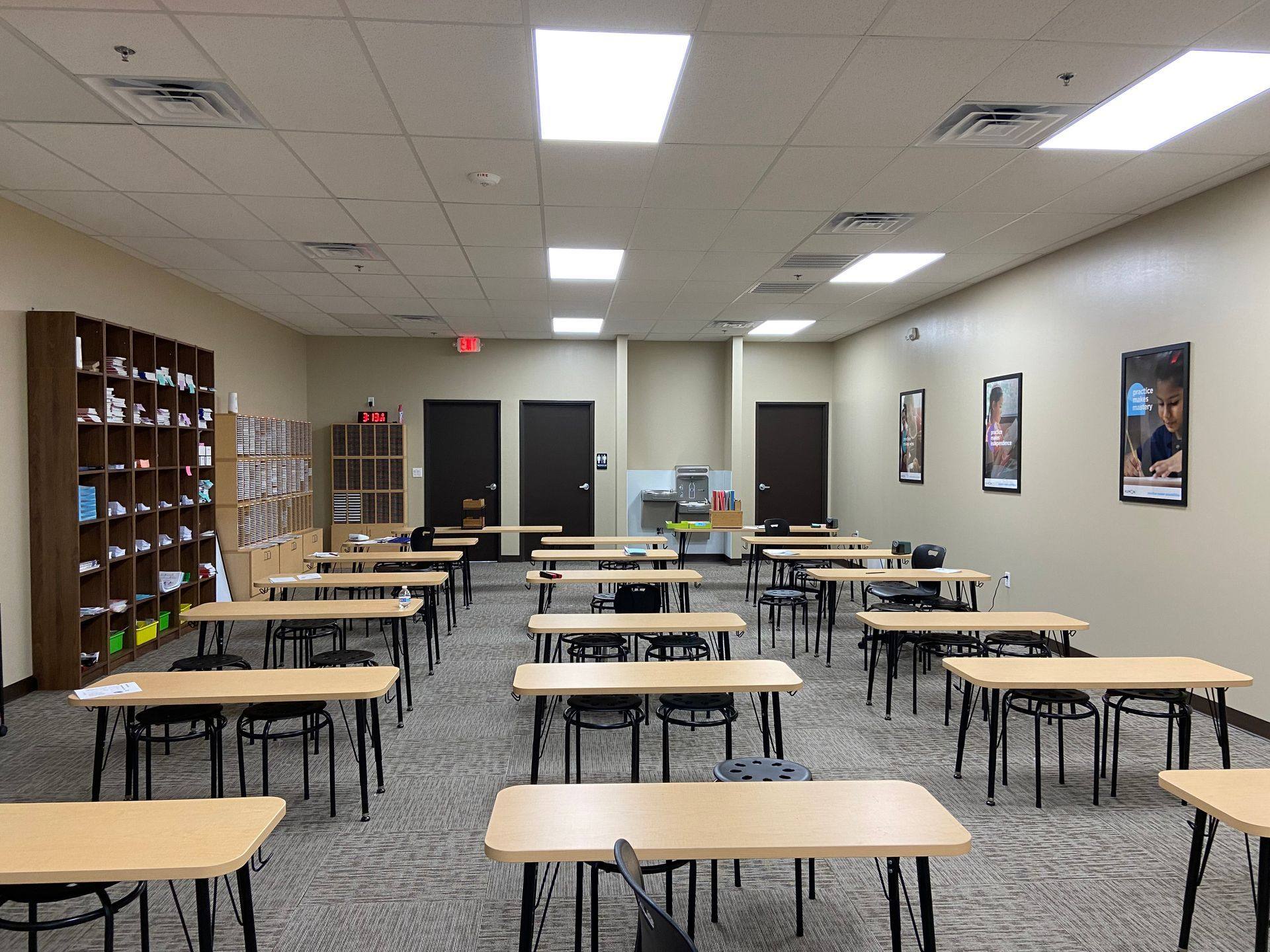 A further view of the Kumon Learning Center build-out in Melissa, TX