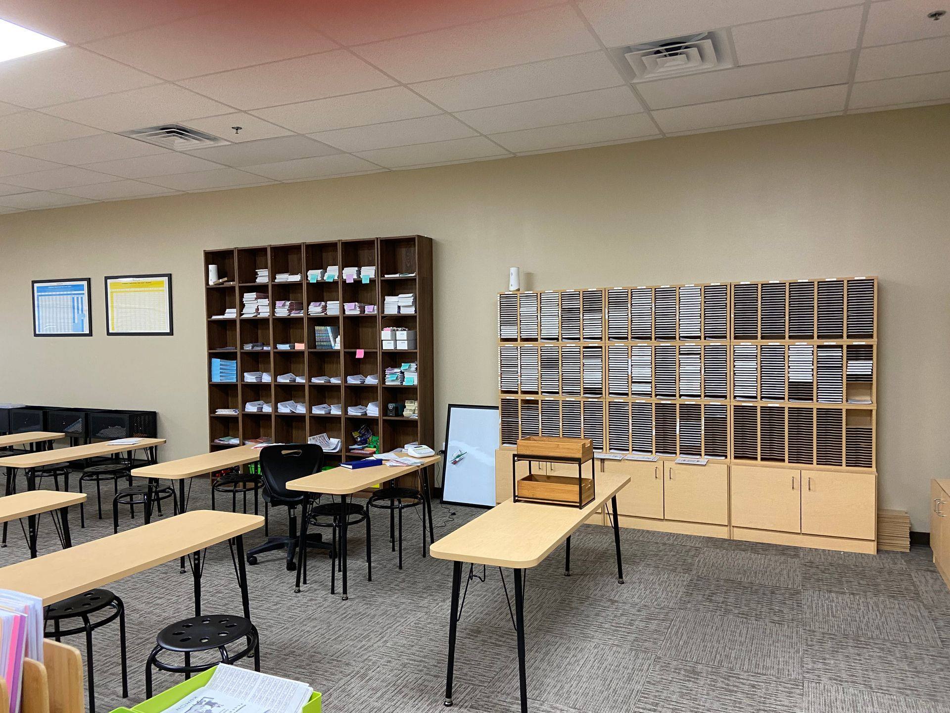 Another view of the Kumon Learning Center build-out in Melissa, TX