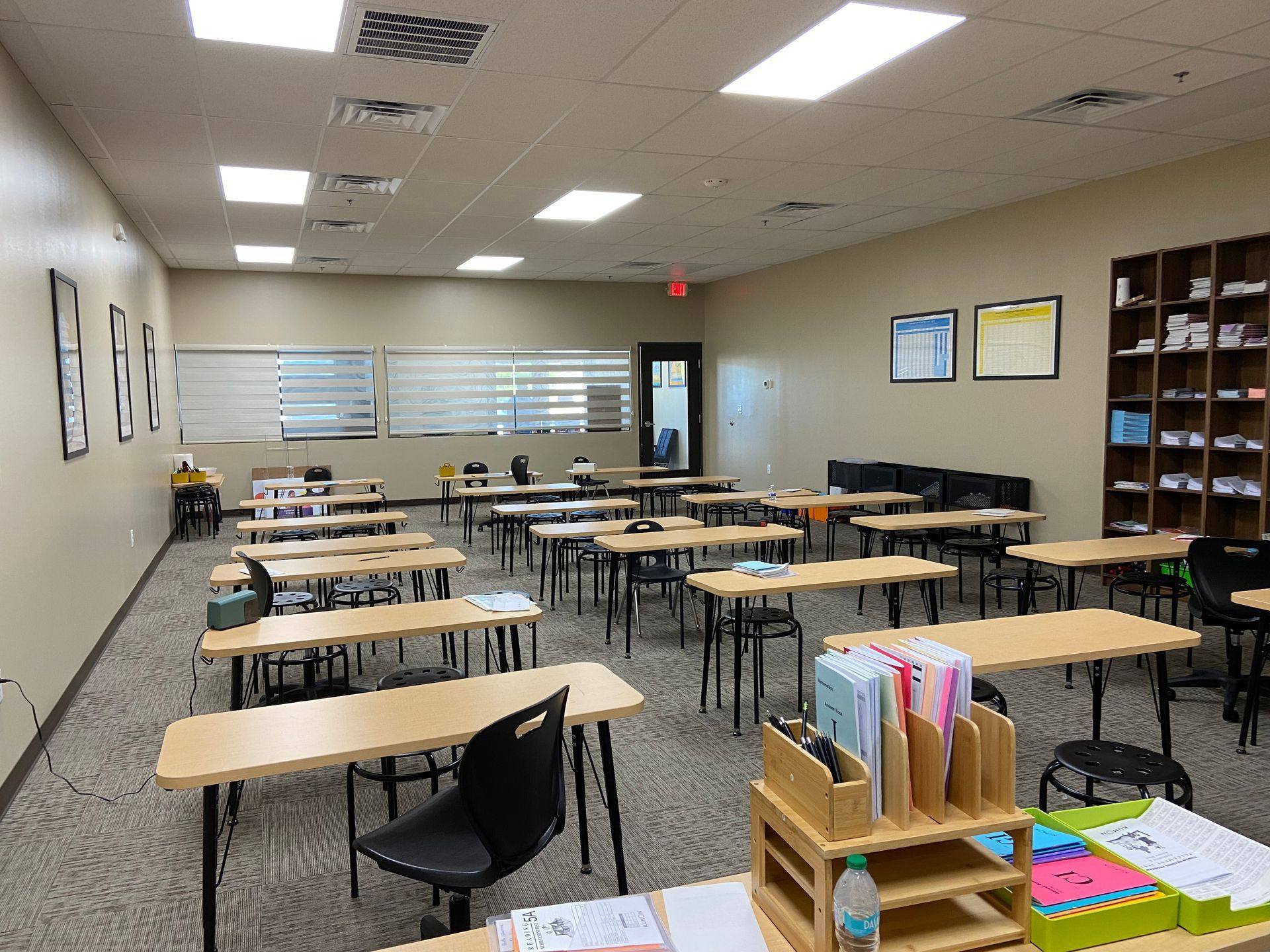 Finished classroom at the Kumon Learning Center in Melissa, TX