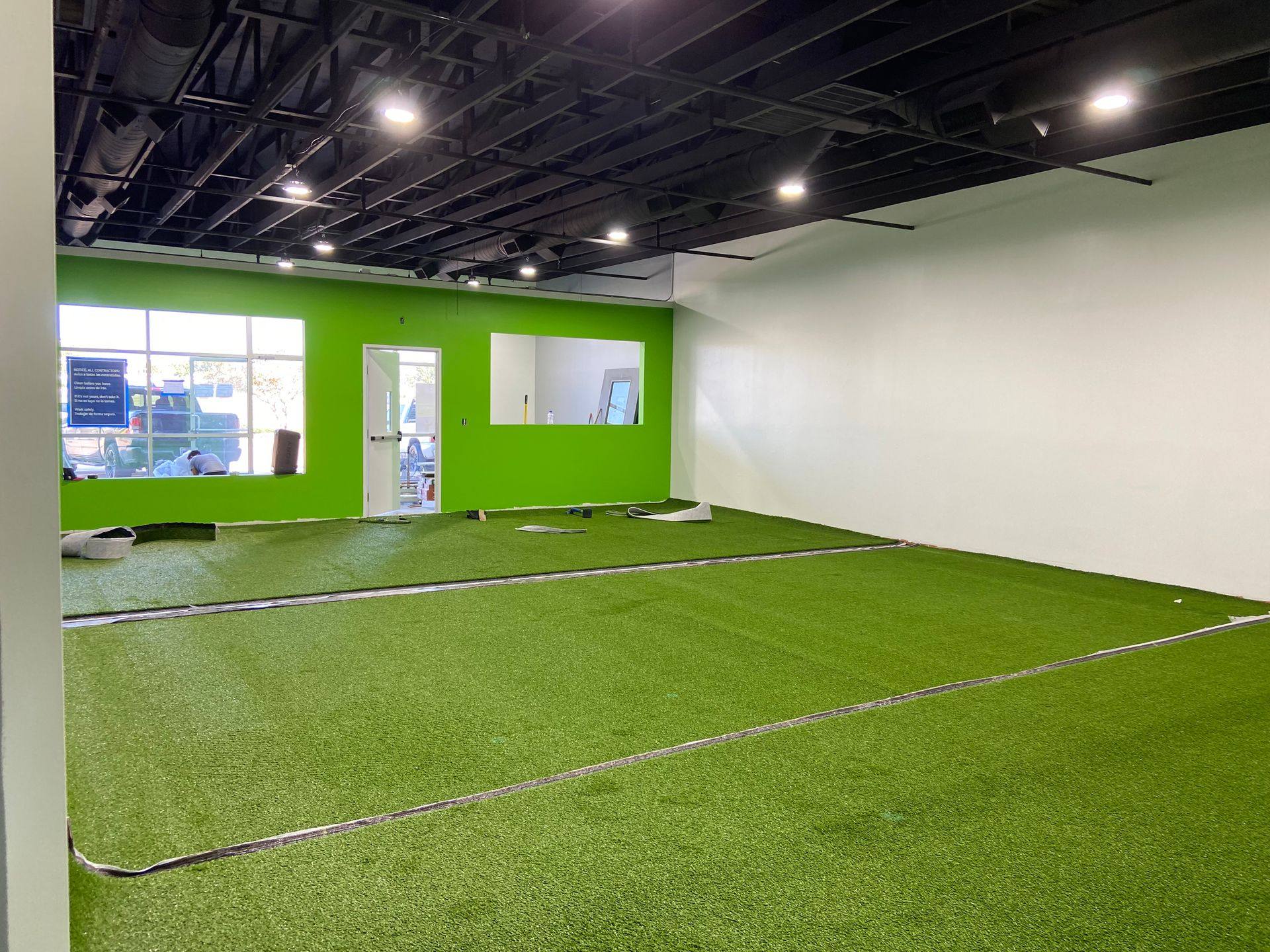 Another view of the retail space NorthStar Commercial Interiors remodeled into Kids United in Plano, TX