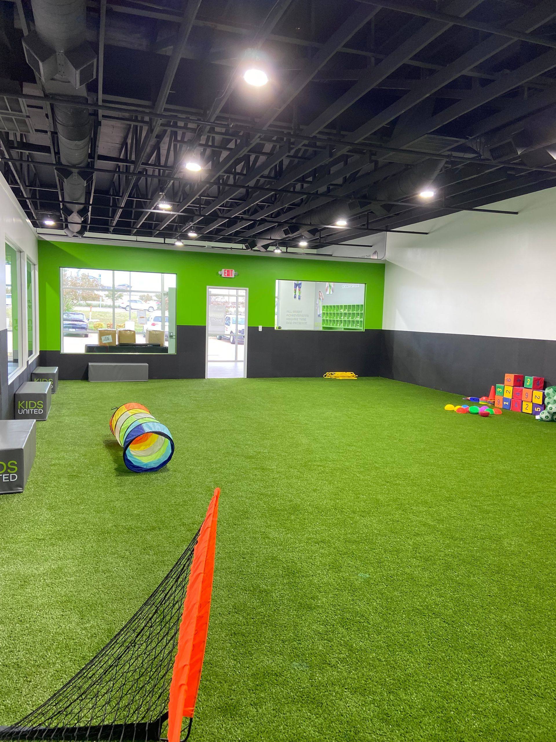 A further view of the Kids United indoor soccer training center in Plano, TX