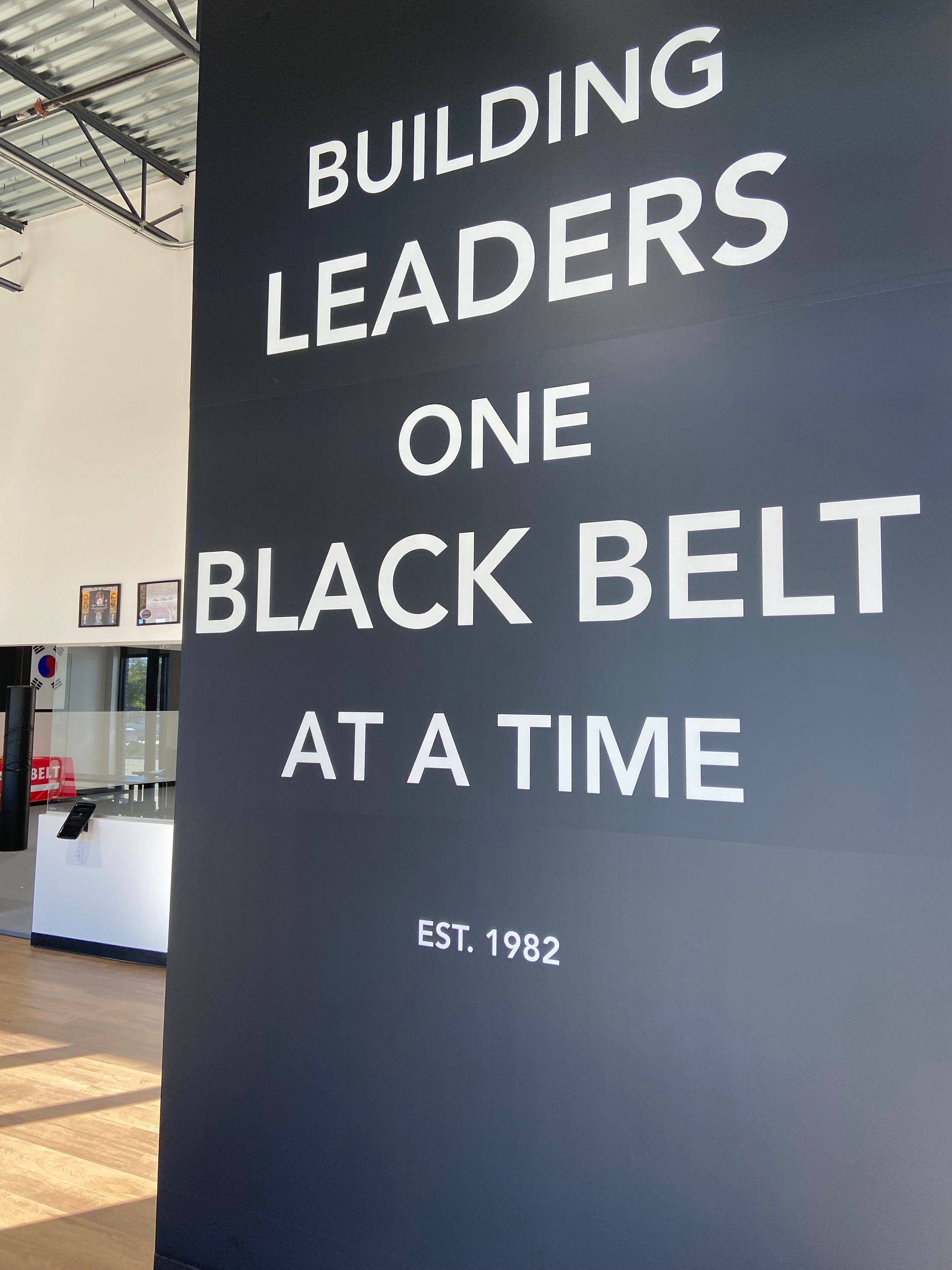 Further progress on the Professional Black Belt Academy shell-space finish-out in Melissa, TX