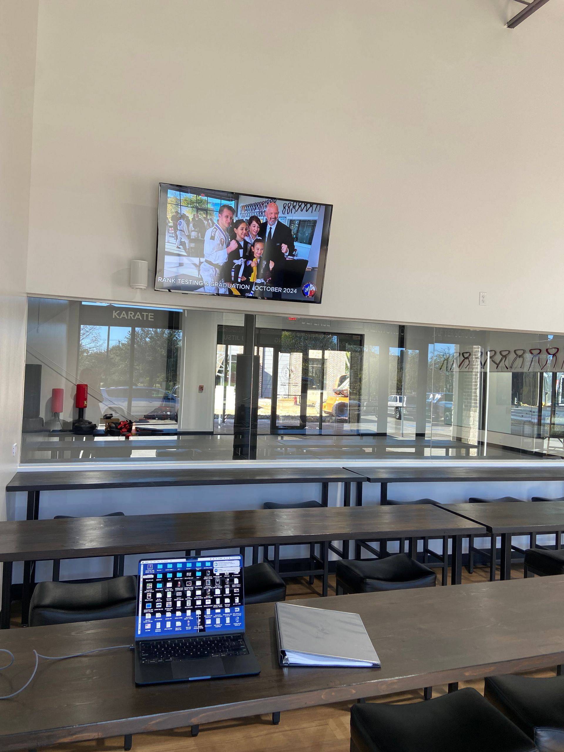 Further progress on the Professional Black Belt Academy shell-space finish-out in Melissa, TX