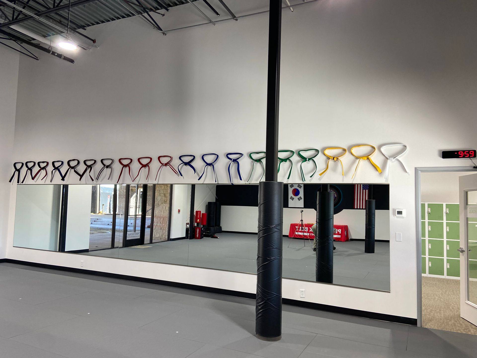 Further progress on the Professional Black Belt Academy shell-space finish-out in Melissa, TX