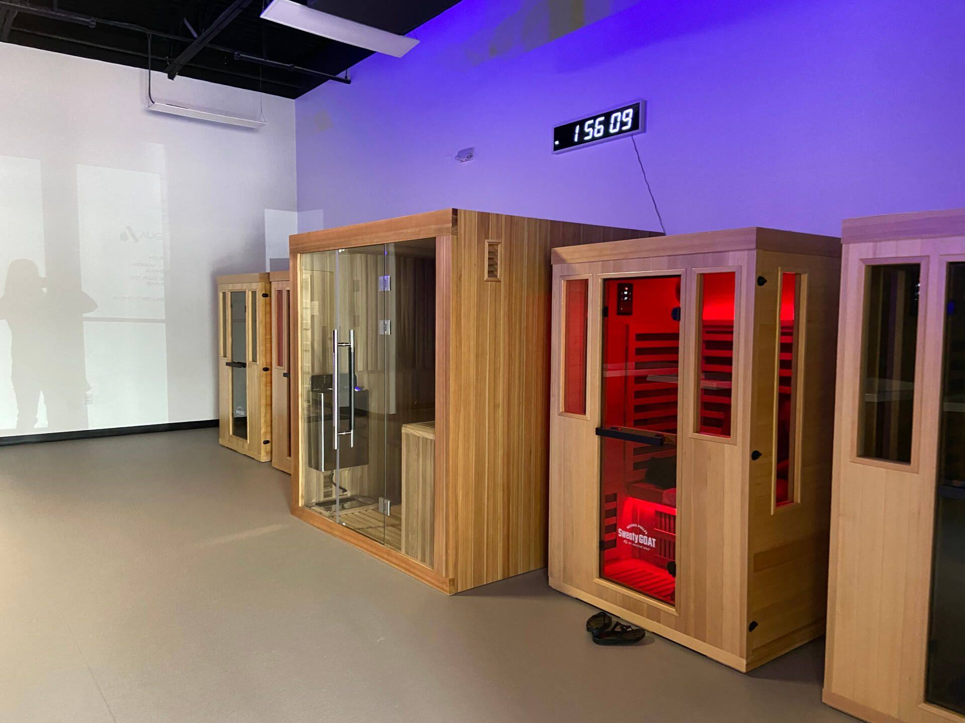 After: another view of the finished Augment Wellness recovery studio in Frisco, TX