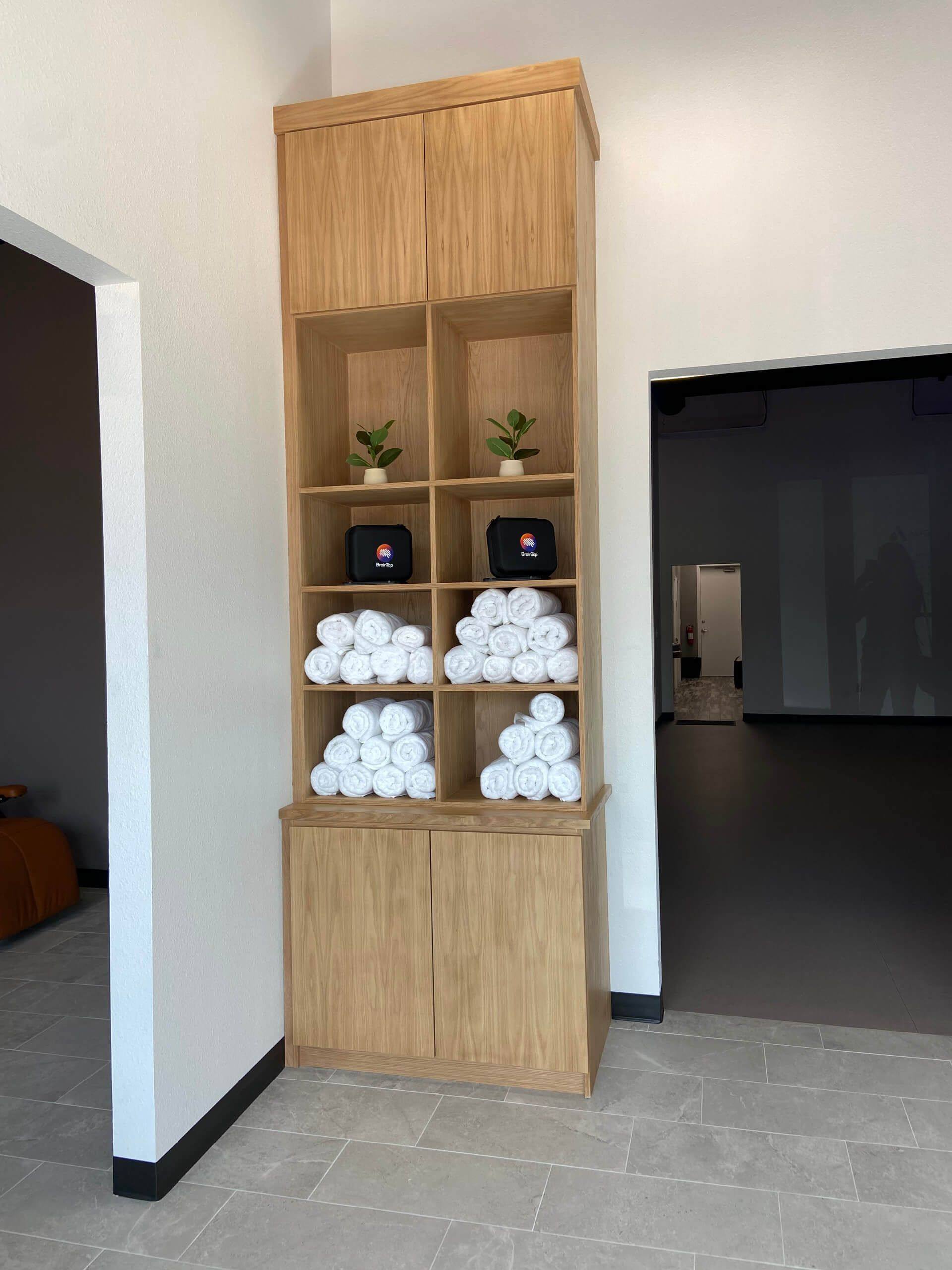 After: a further view of the finished Augment Wellness recovery studio in Frisco, TX