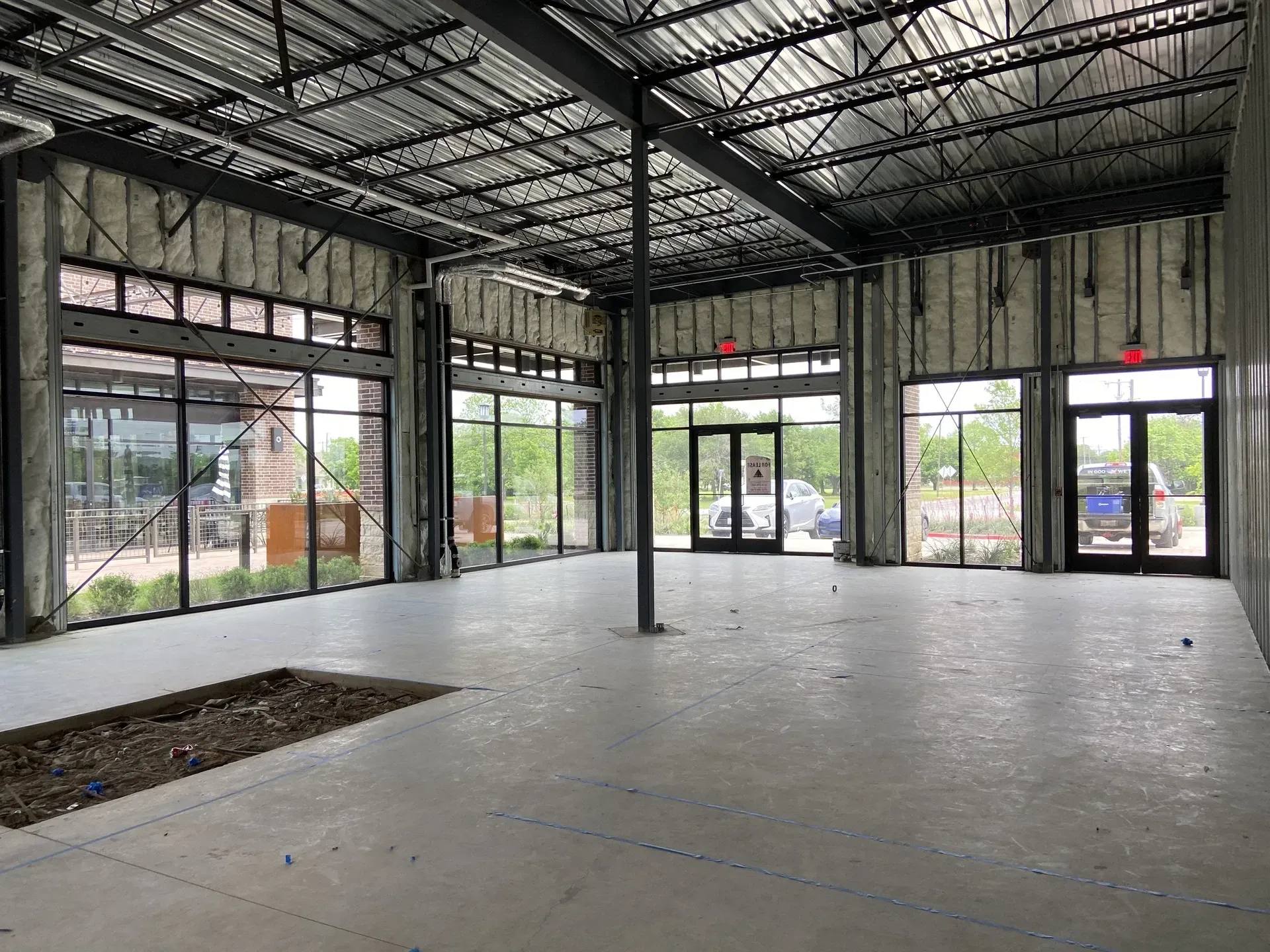Another view of the salon and boutique NorthStar Commercial Interiors built out for The Society Salon in Melissa, TX