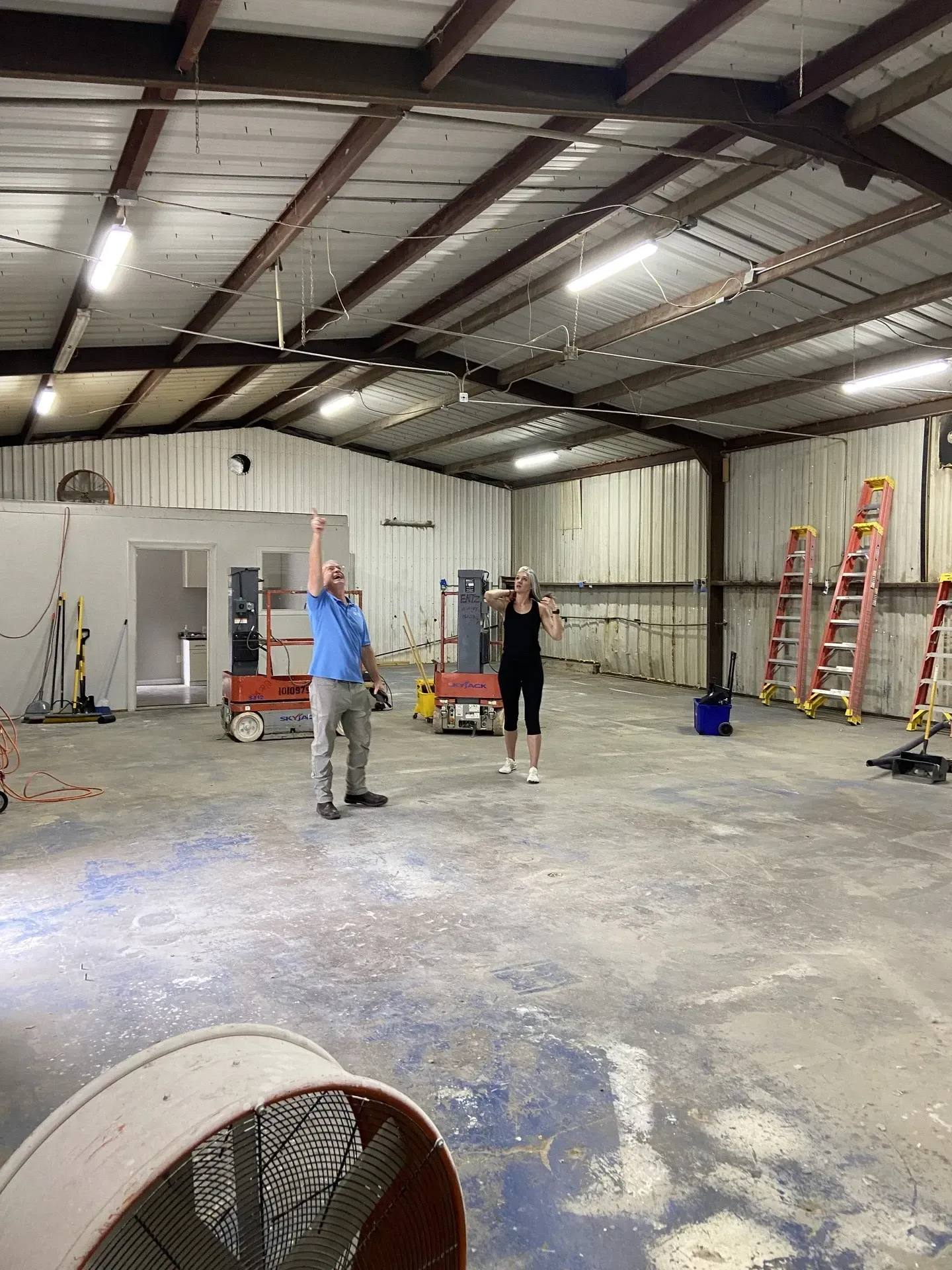 A further view of the Empower 35 Fitness gym NorthStar Commercial Interiors remodeled in Frisco, TX