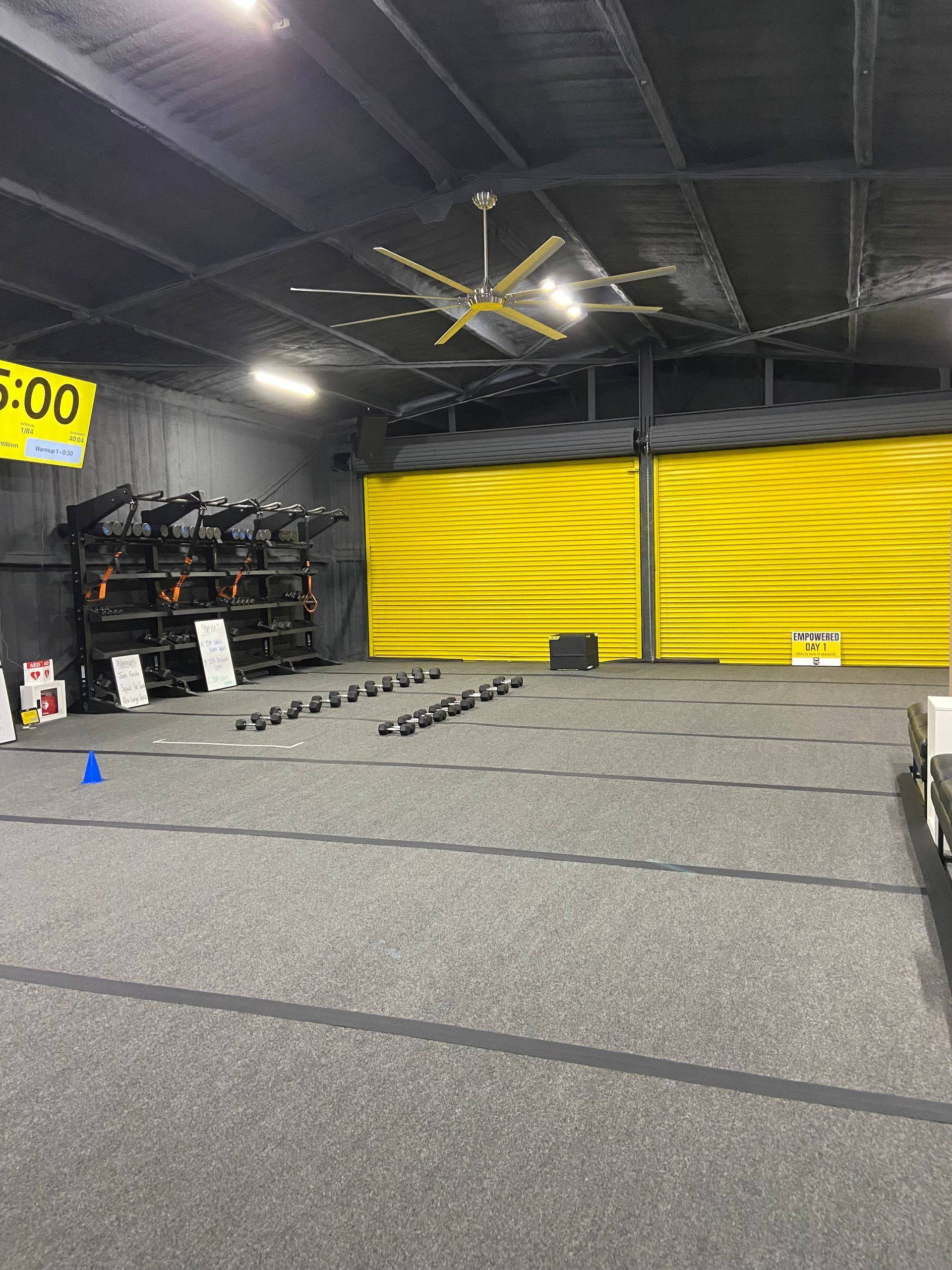 Empower 35 Fitness, the gym NorthStar Commercial Interiors remodeled at 9081 2nd St in Frisco, TX