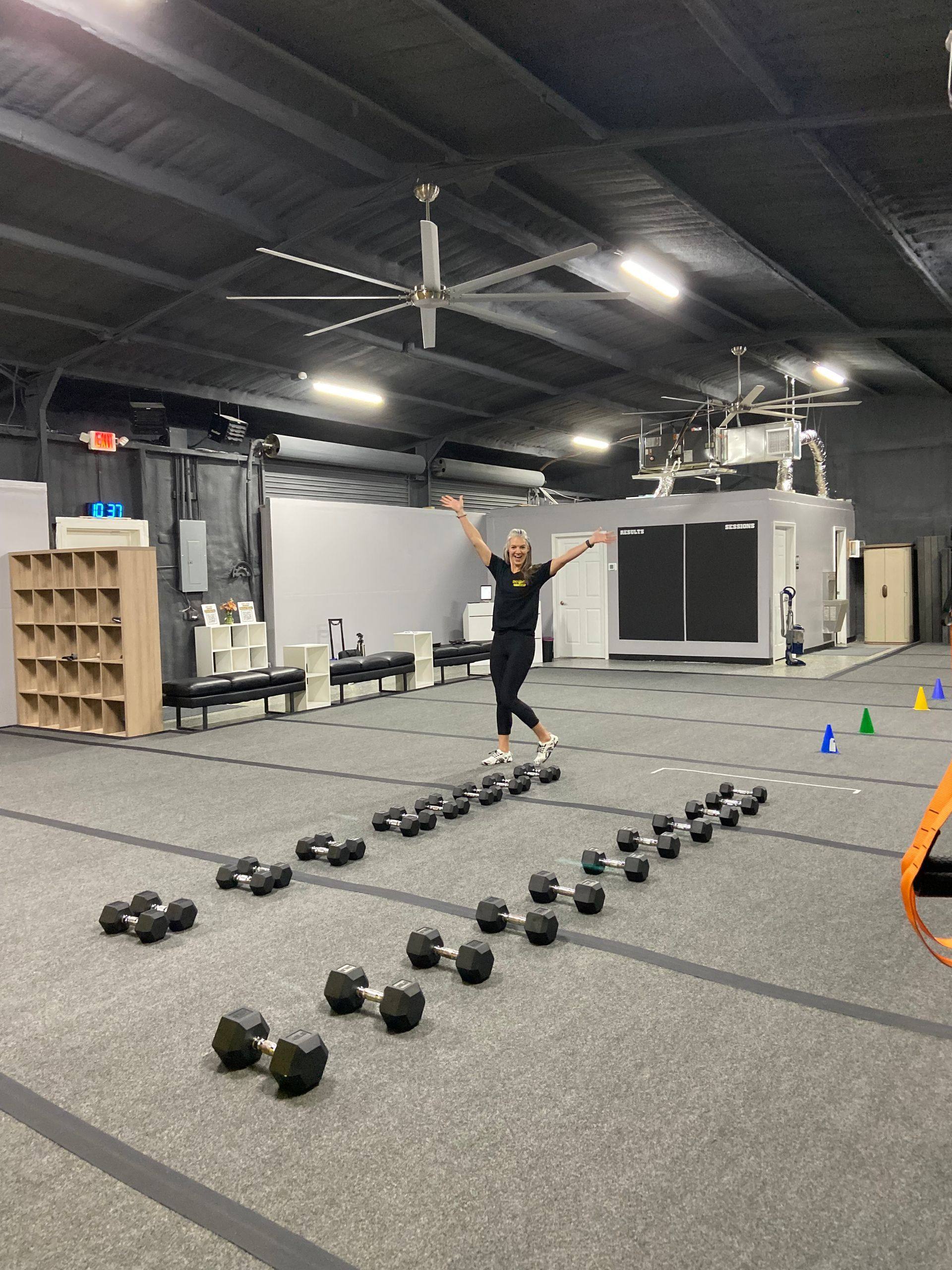 A further view of the Empower 35 Fitness gym NorthStar Commercial Interiors remodeled in Frisco, TX