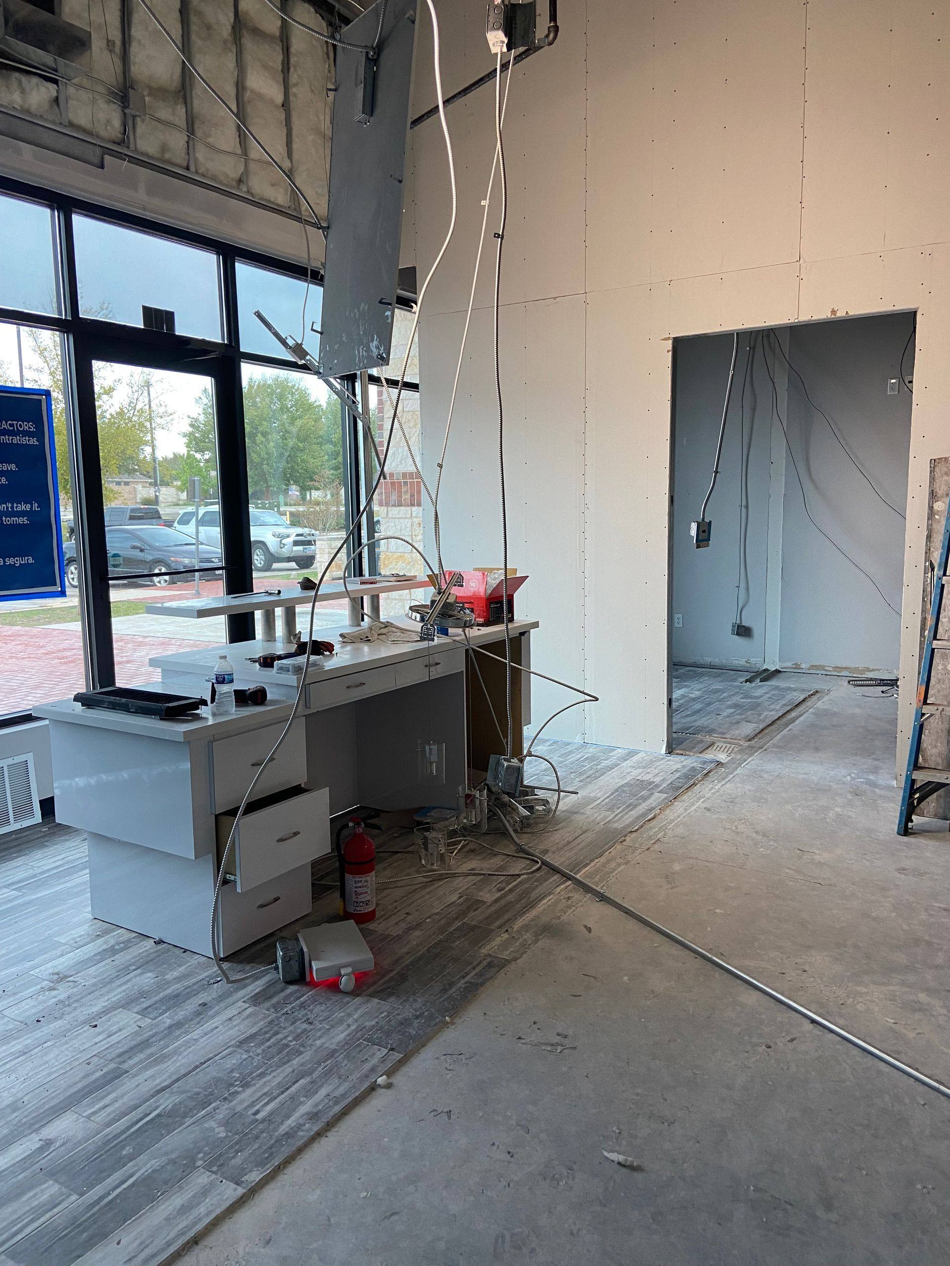 Work under way on the Augment Wellness remodel in Frisco, TX