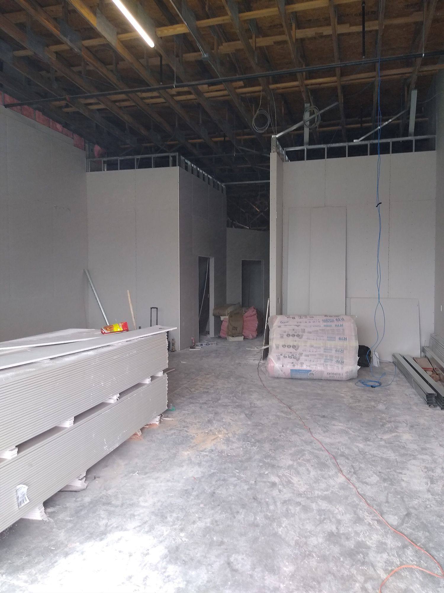 Another view of the Melissa Eye Associates optometry office in Melissa, TX, finished out from empty shell space