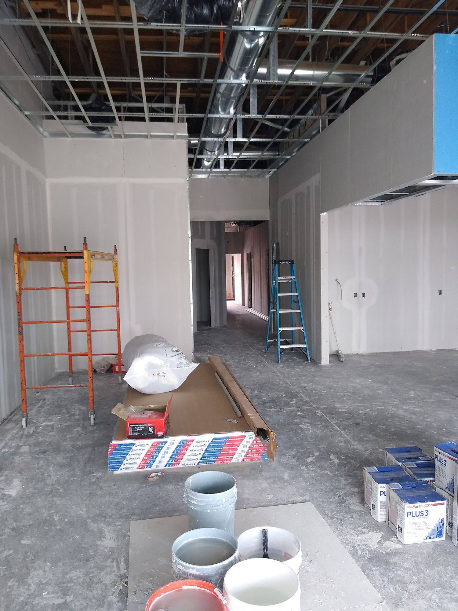 Another view of the Melissa Eye Associates optometry office in Melissa, TX, finished out from empty shell space