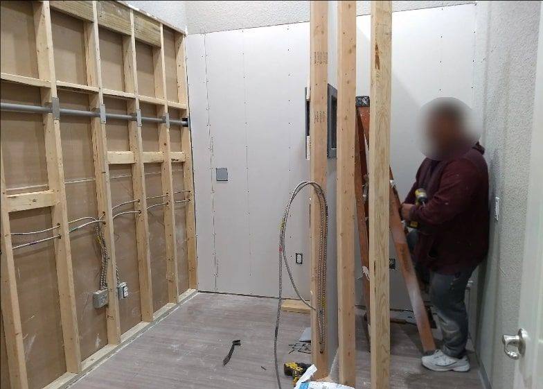 Another view of the orthopedic surgery practice NorthStar Commercial Interiors fitted with a lead-shielded x-ray room in Frisco, TX