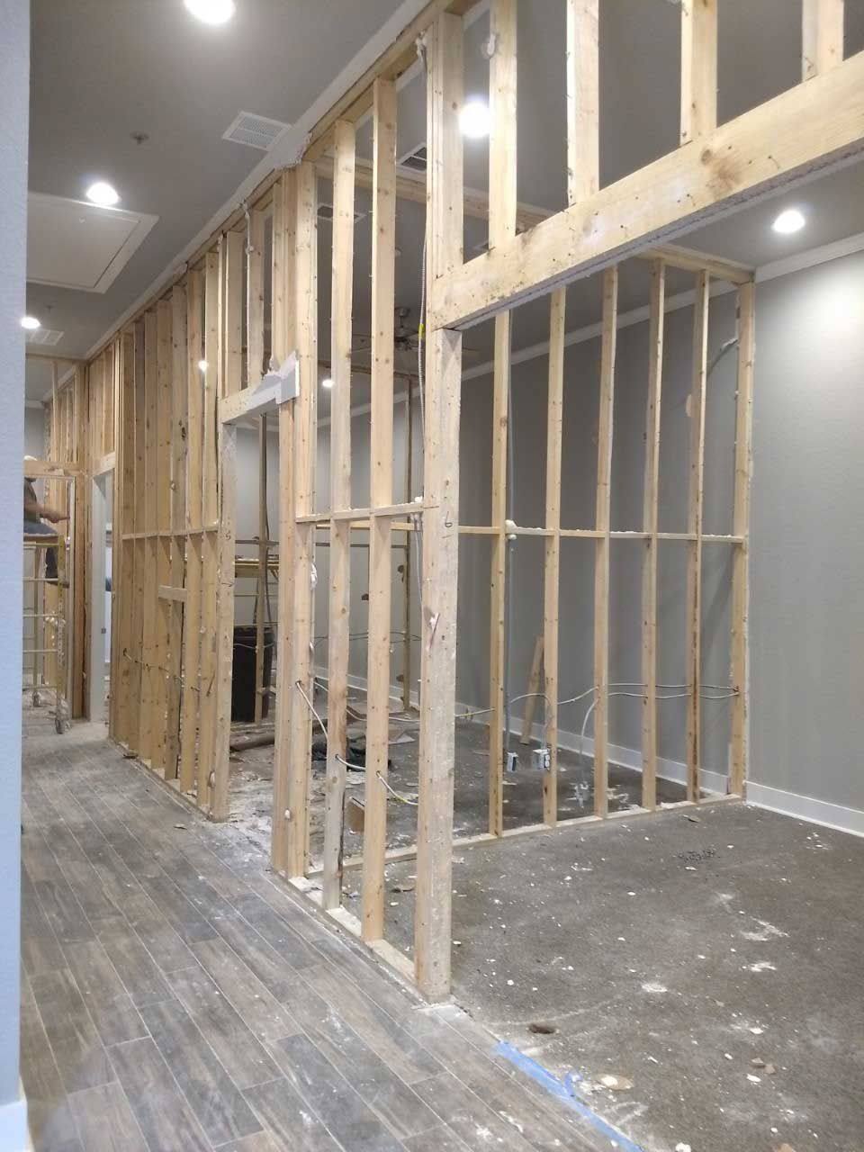 During: work under way on the pharmacy build-out